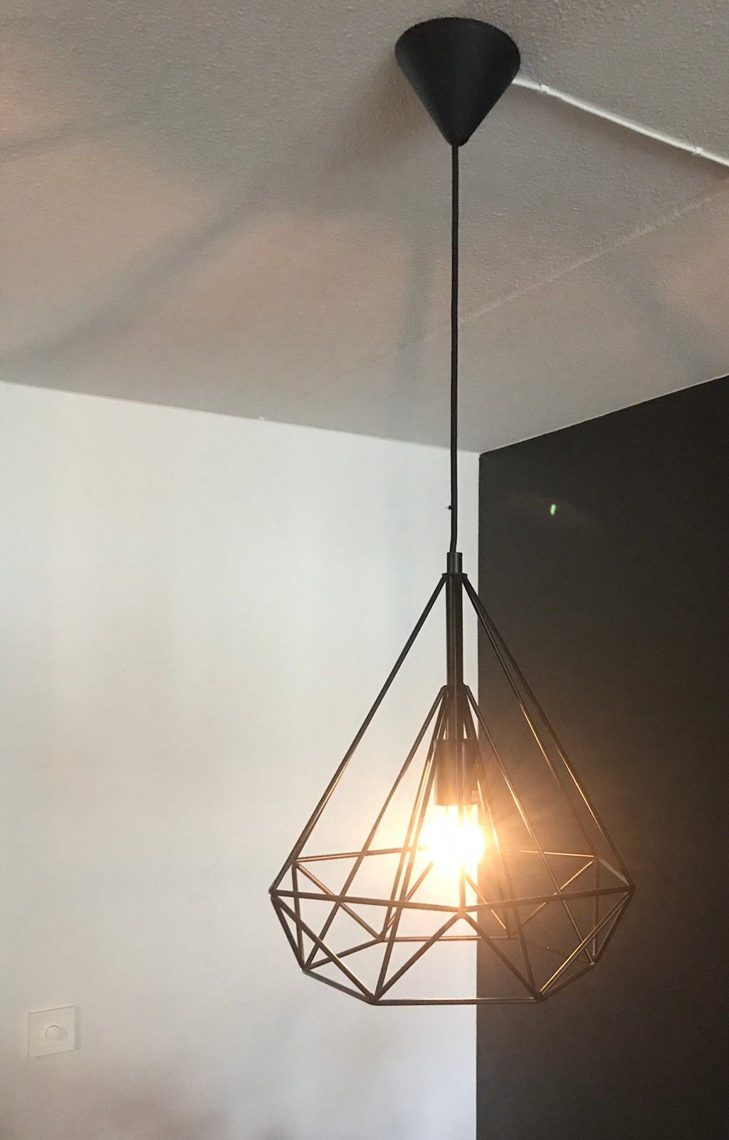 Sort Diamond taklampe | FINN.no TAKLAMPE DIAMOND SORT | A Møbler
