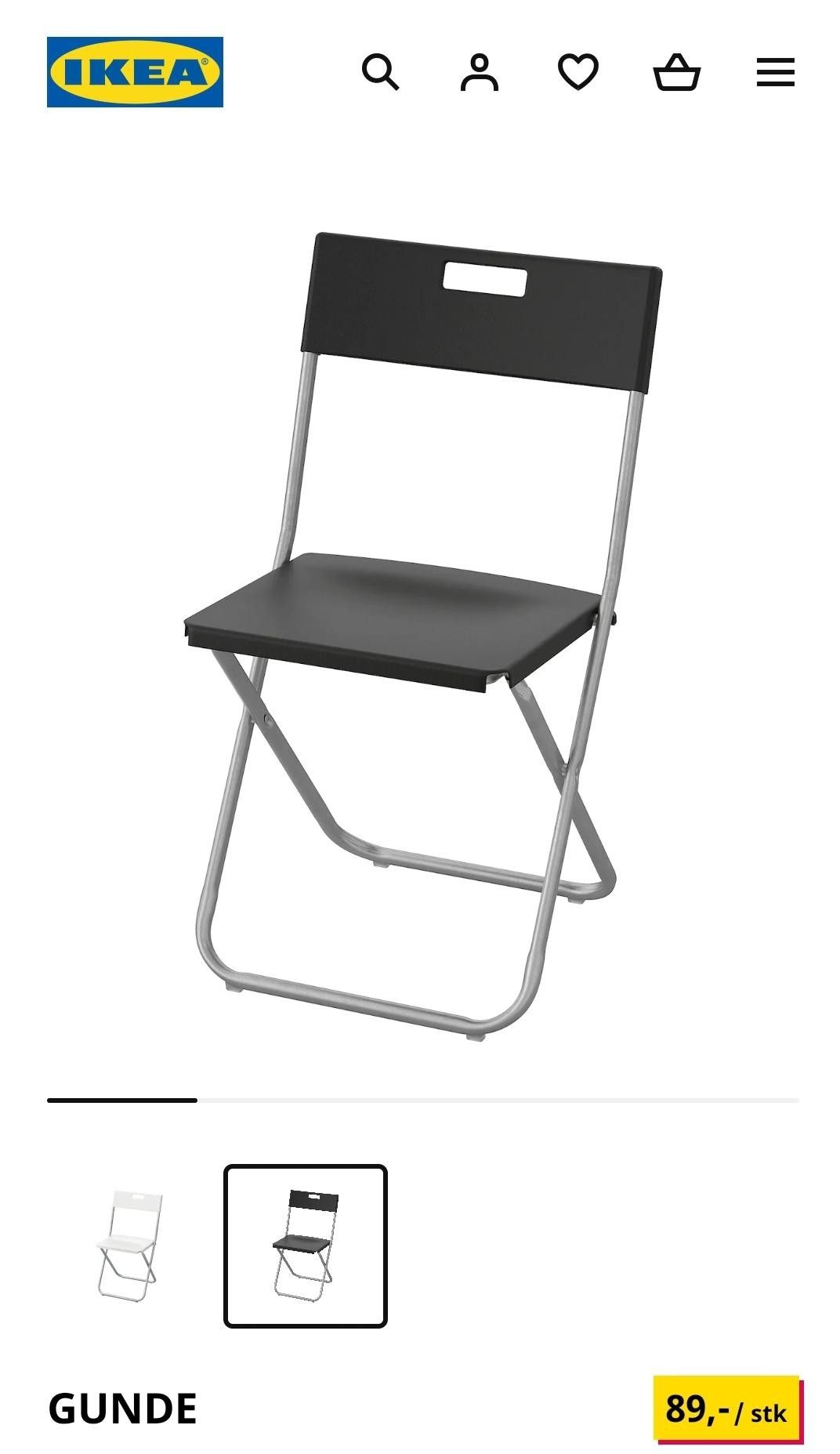 Klappstoler Gunde fra Ikea 5 stk | FINN.no IKEA Gunde klappstoler med stolpute | FINN.no