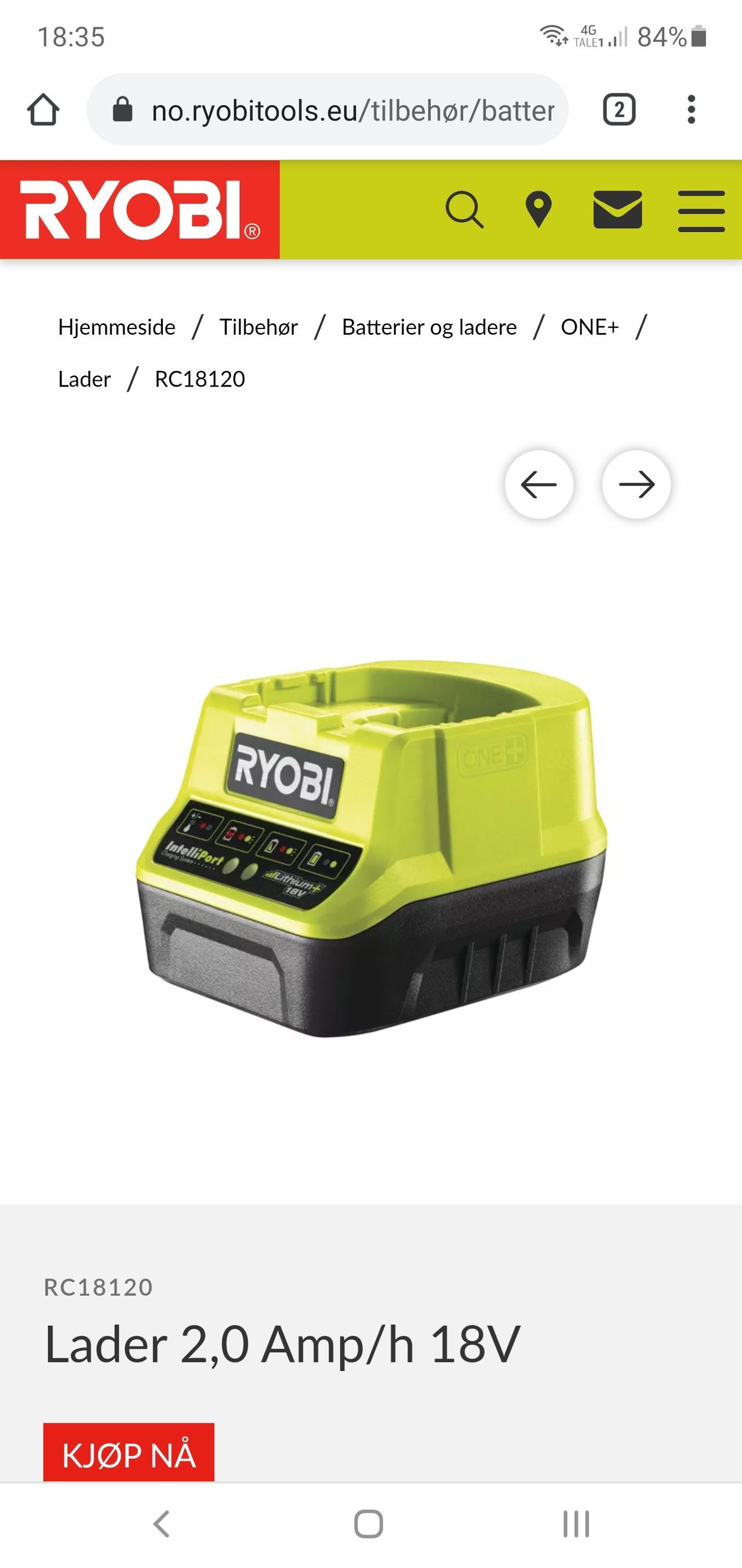 Ryobi lader 200kr | FINN.no DC9310 hurtiglader for Dewalt NIMH og NICD batterier | FINN.no