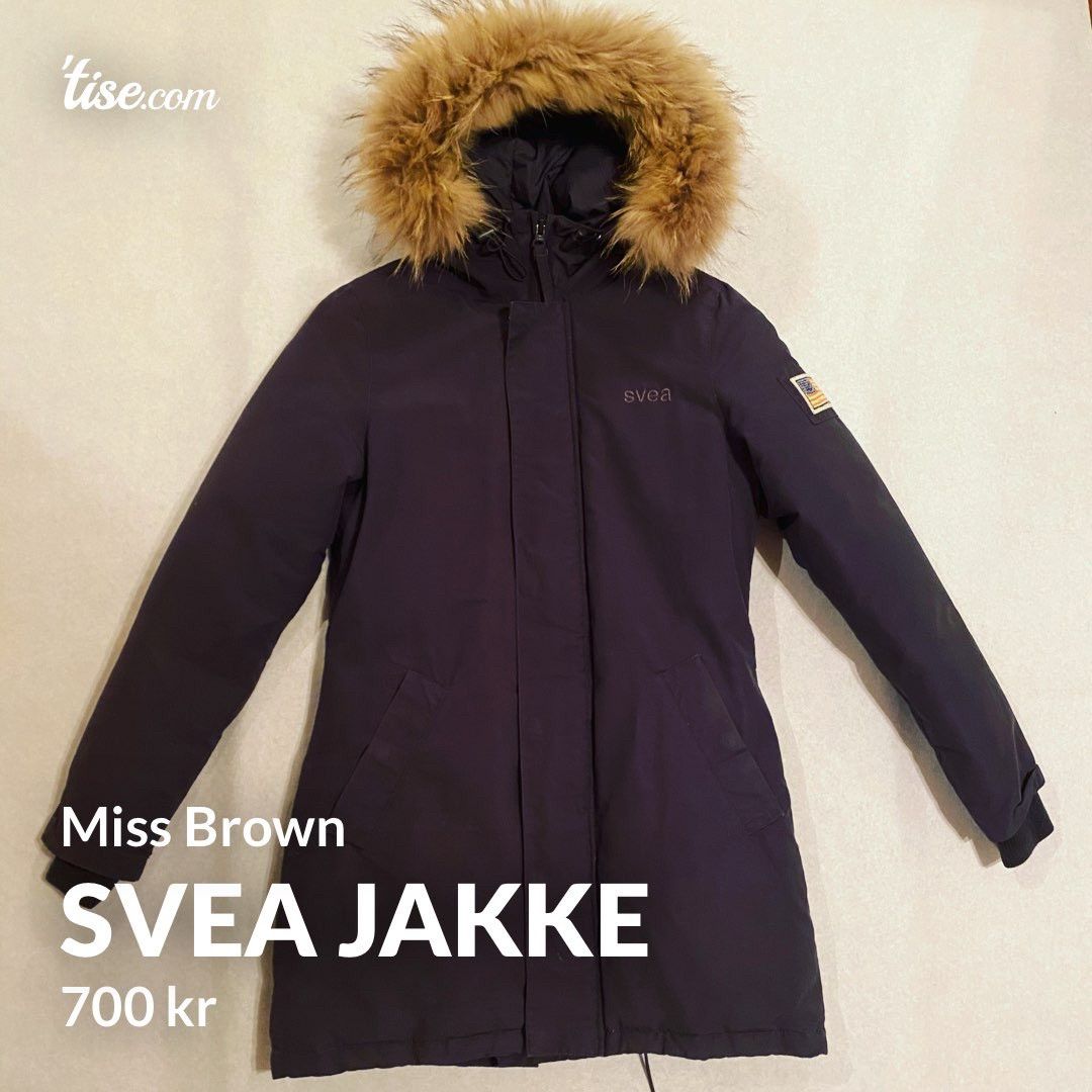 Miss brown svea jakke til salgs | FINN.no Miss brown svea jakke til salgs | FINN.no