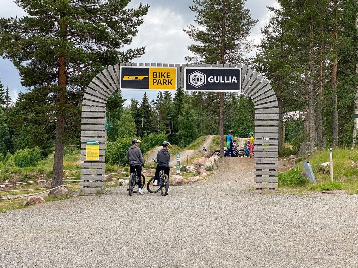 Bike park i Gullia Galleribilde