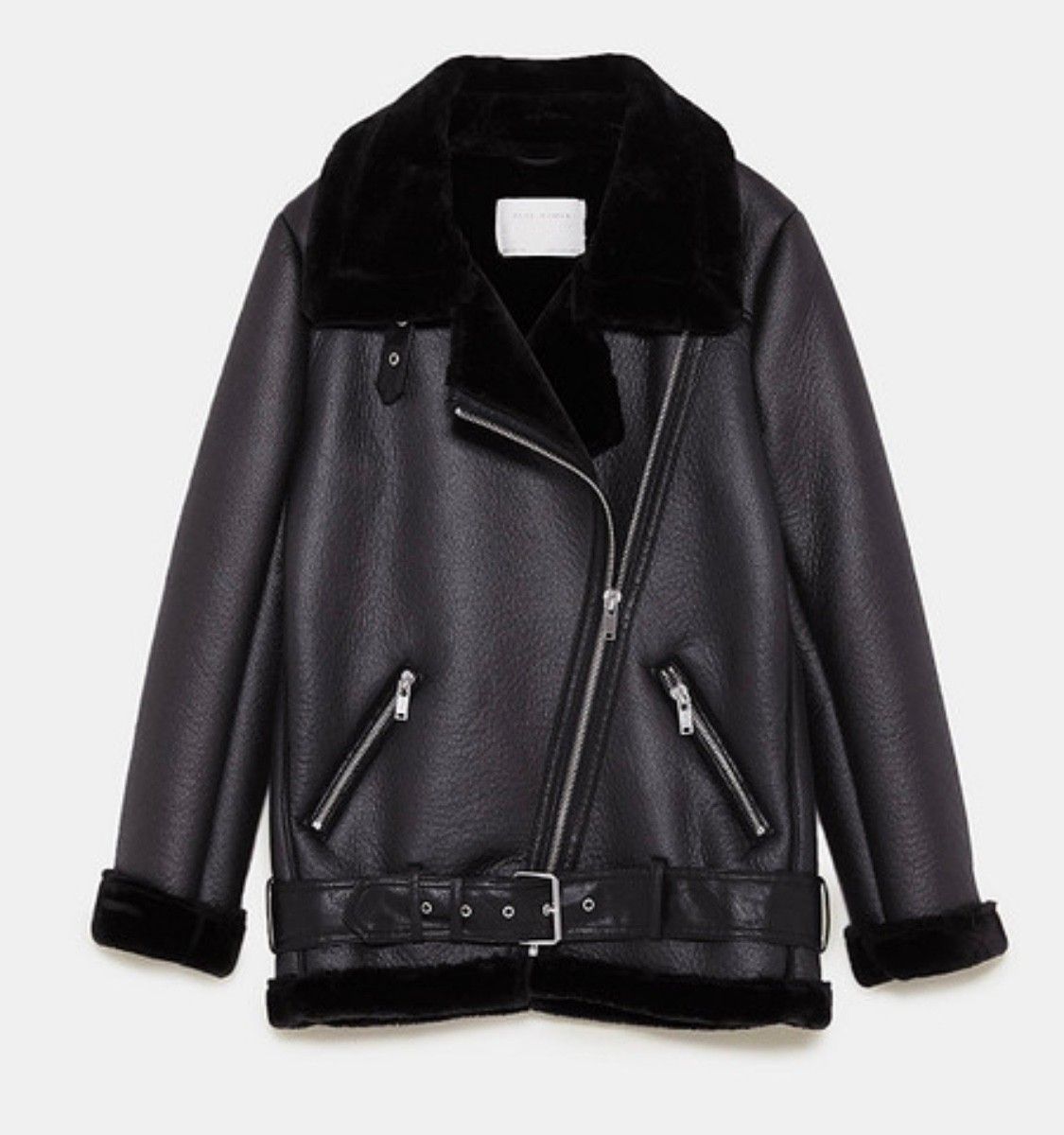 Råkul Zara biker jakke | FINN.no Zara Aviator Jakke • Tise