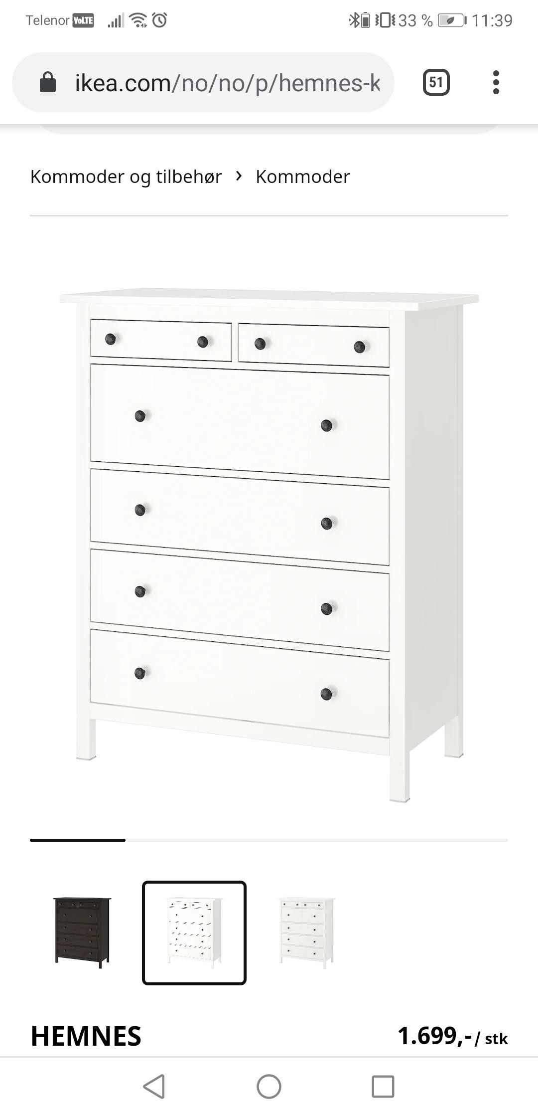 Hemnes Kommode I God Stand Finn No