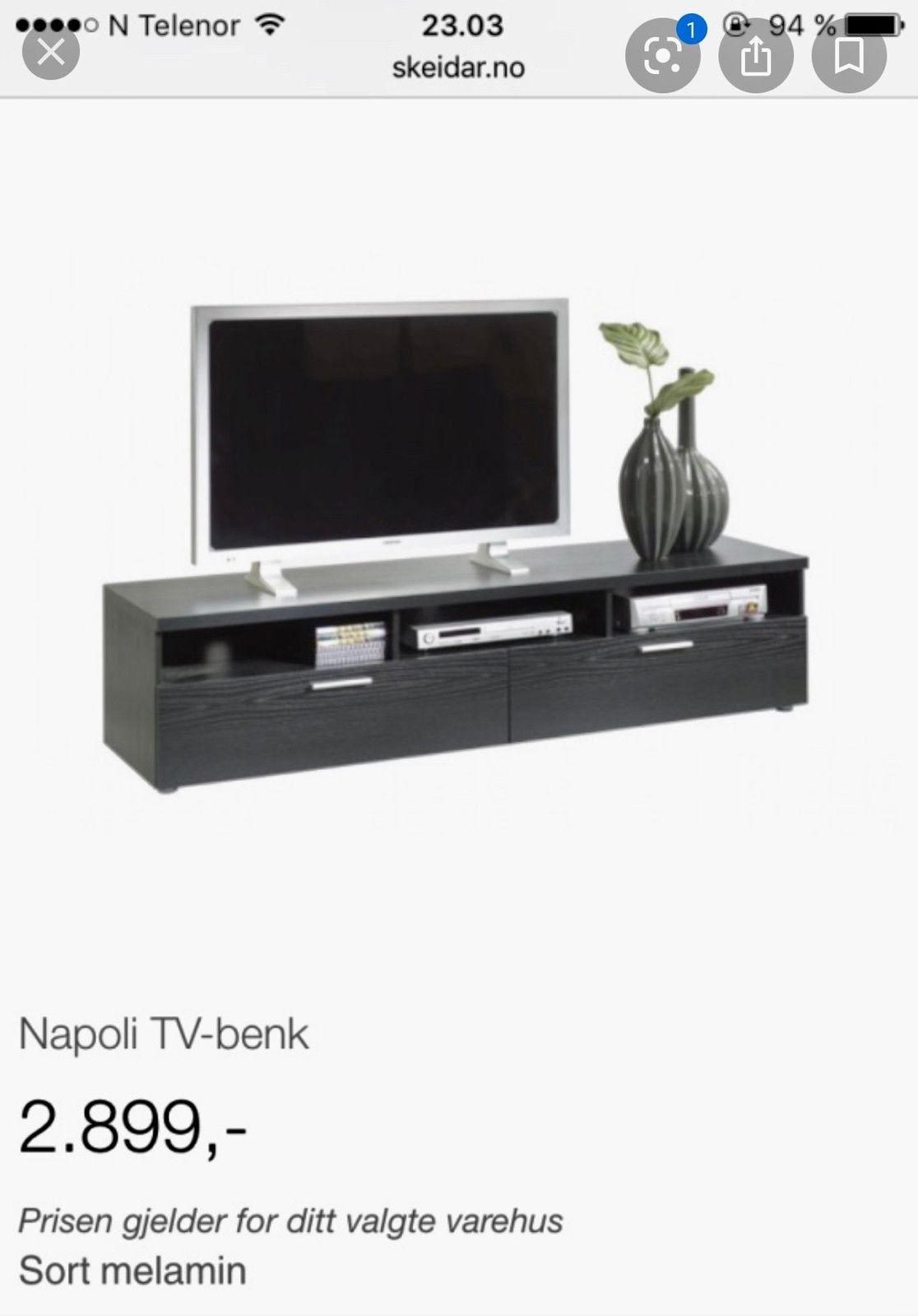NAPOLI TV benk fra Skeidar selges ! | FINN.no NAPOLI TV benk fra Skeidar selges ! | FINN.no