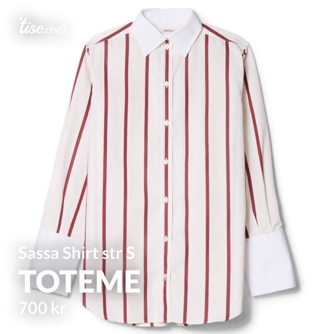 Toteme Sassa Shirt | FINN.no Toteme skjorte | FINN.no