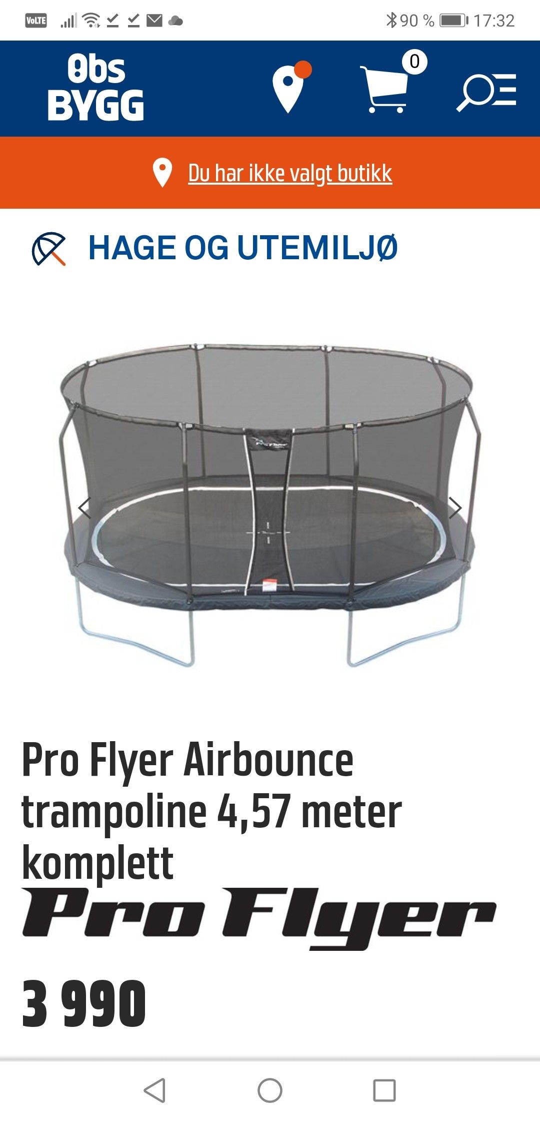 Pro Flyer Trampoline Finn No