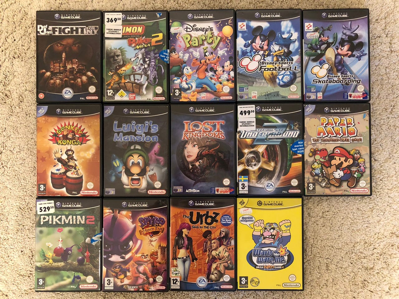 En Rekke Popul re GameCube Spill Selges FINN Torget