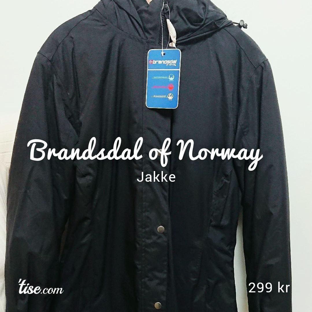 Helt ny Brandsdal of Norway Jakke Helt ny Brandsdal of Norway Jakke
