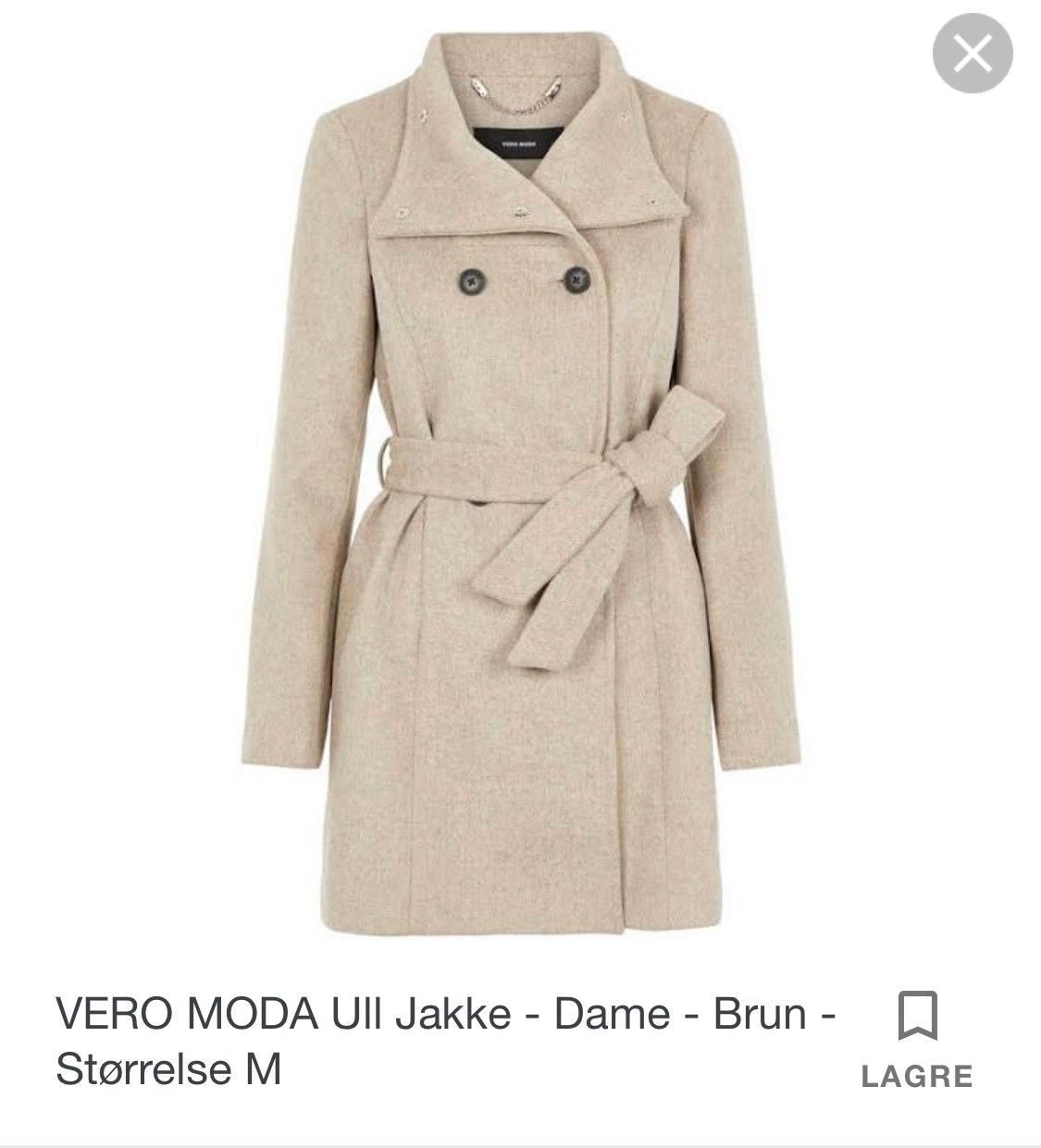 Kåpe | FINN.no Brun kåpe (VaVite) til dame, str L. | FINN.no