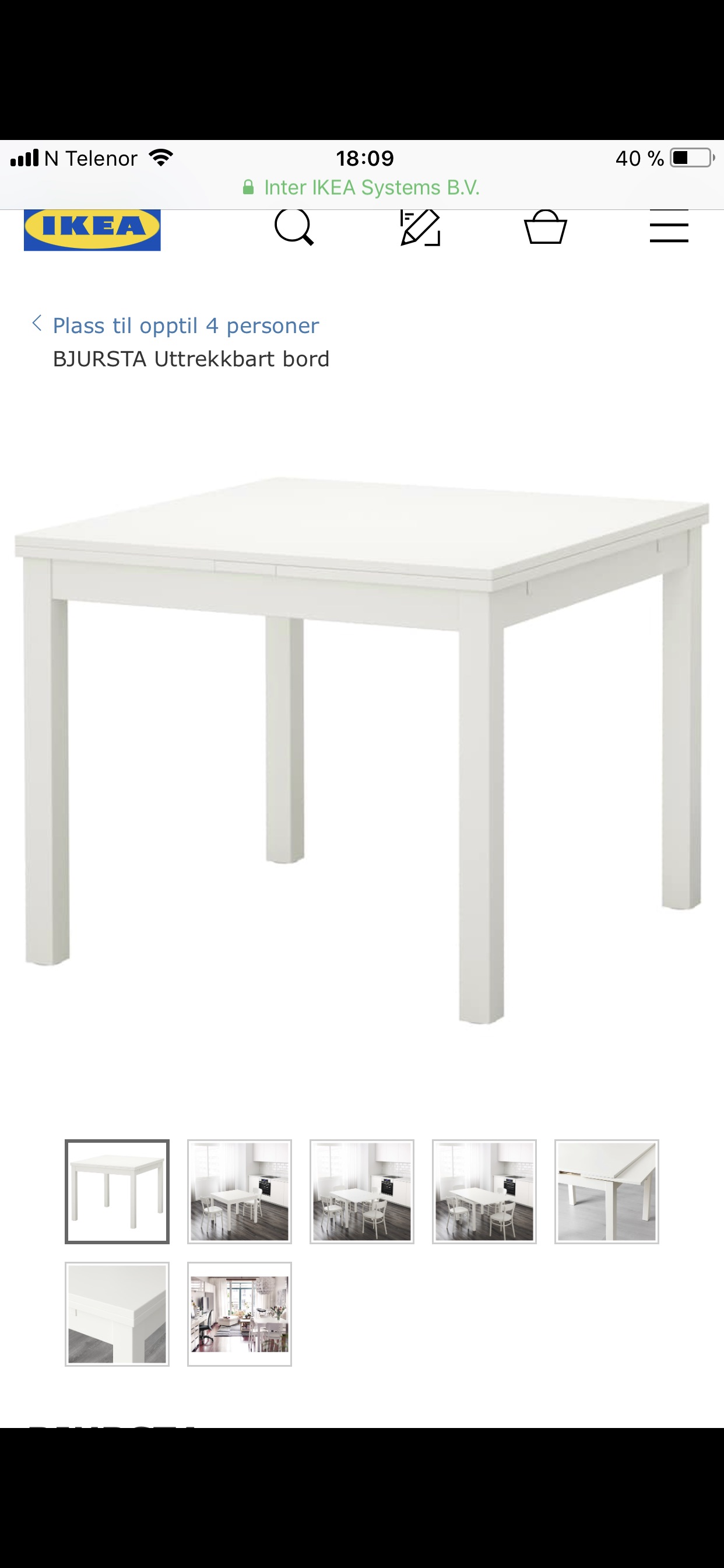 Spisebord | FINN.no Uttrekkbart spisebord | Finn ditt flotte spisebord med
