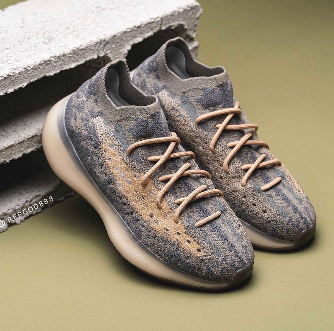 Yeezy Boost 380 Blue Oat Non Reflective FY5137 Reflective.