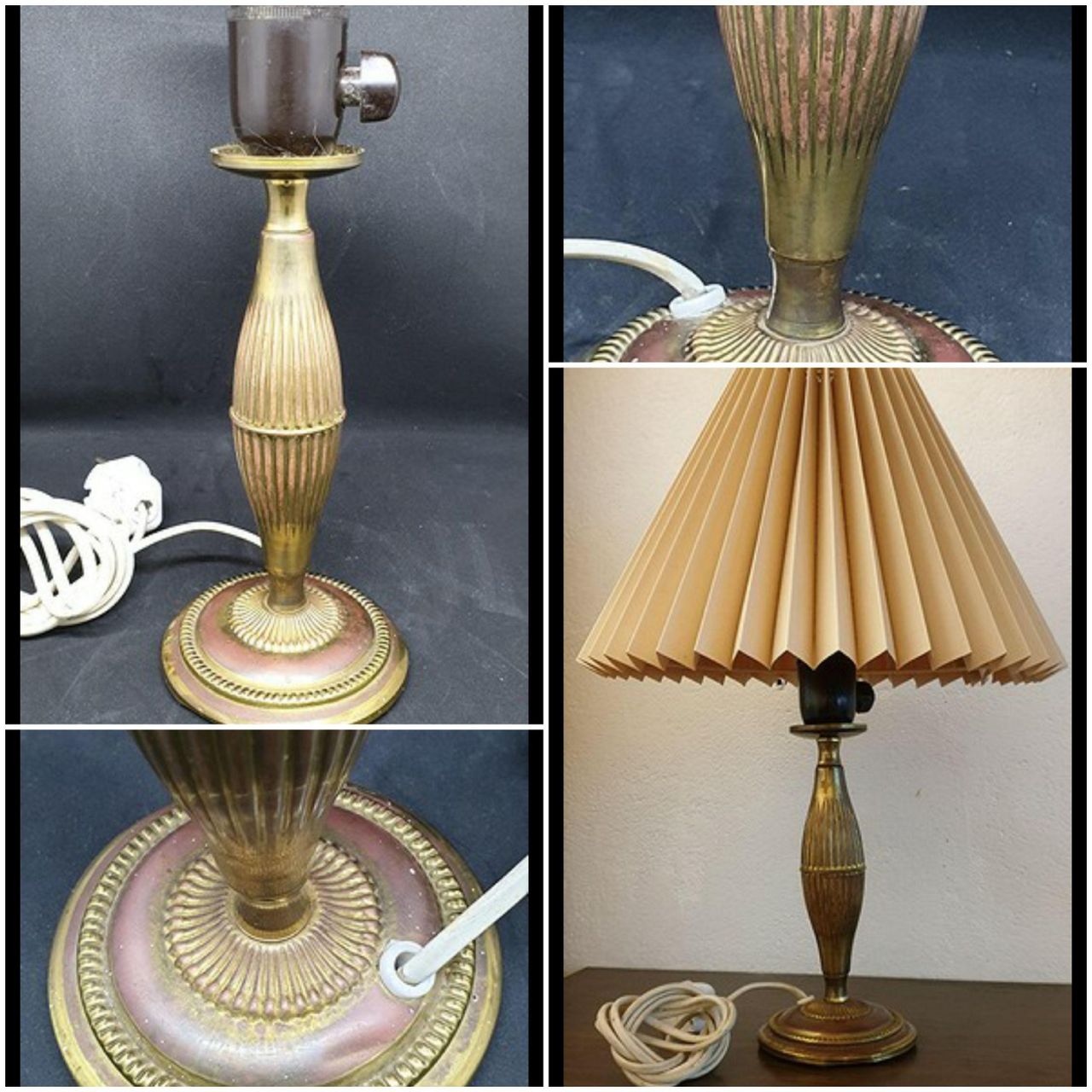 VINTAGE NYDELIGE MESSING LAMPE NORSKE PRODUSERT | FINN.no Vintage lampe i messing med nydelige linjer | FINN.no