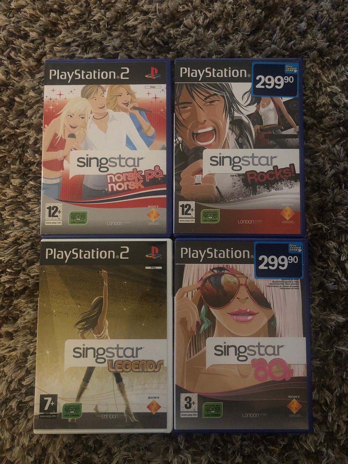 Fire singstar spill til PlayStation 2 | FINN.no SingStar Ps2 | FINN.no