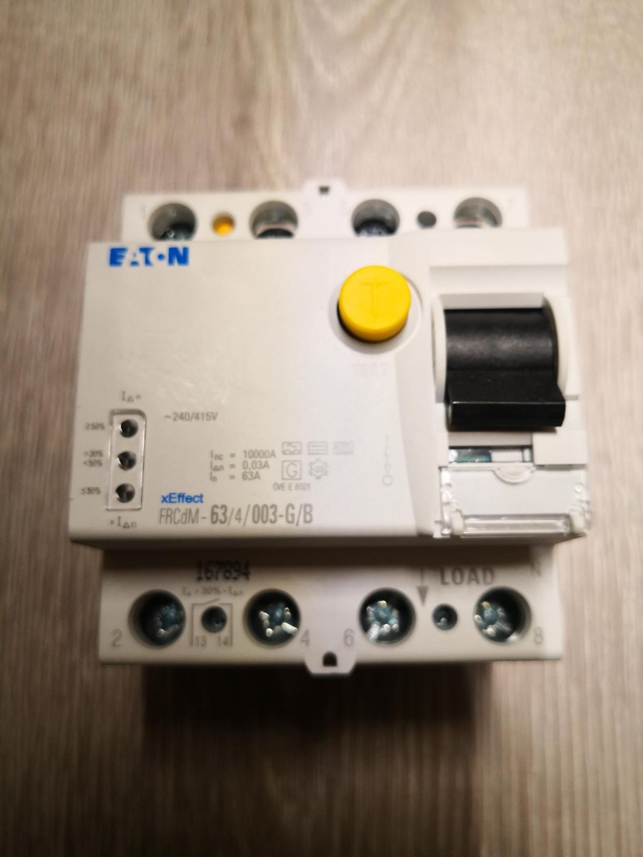 Digital Jordfeilbryter Eaton 63A B type. Perfekt for Elbil Eaton Type B jfb Elbil | FINN.no