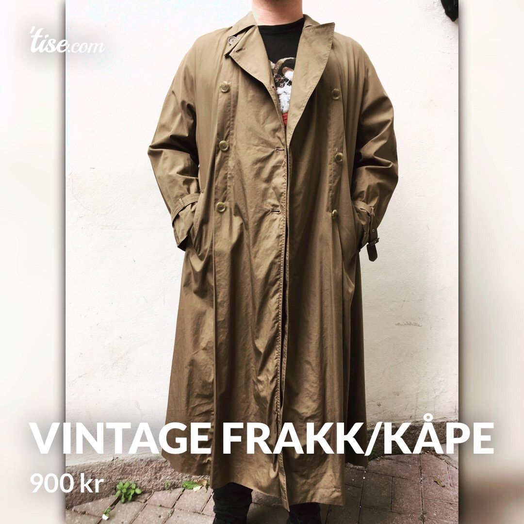 Vintage frakkkåpe til dame eller herre | FINN.no Herre kåpe str 48 | FINN.no