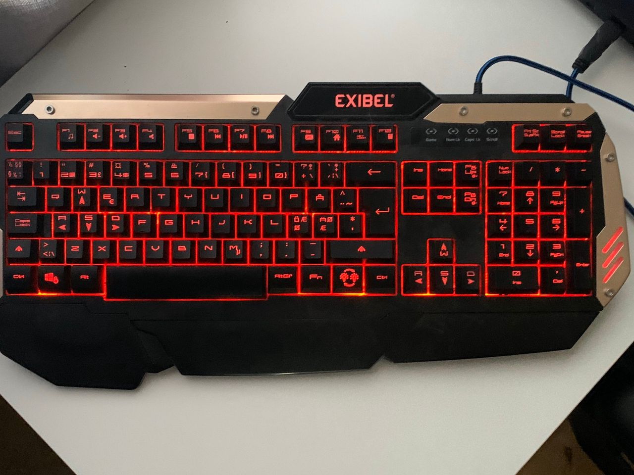 Gaming keyboard Exibel GKX 6 | FINN.no EXIBEL gaming tastatur | FINN.no