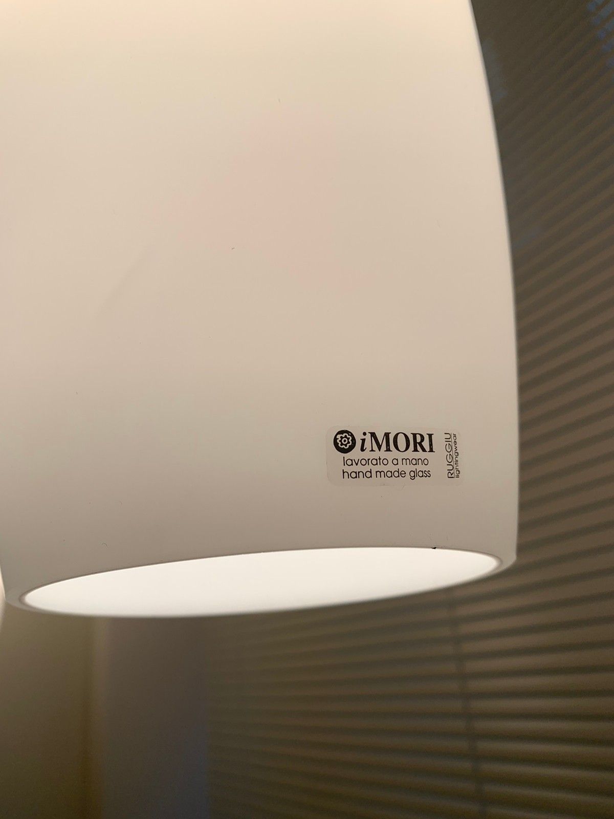 2 stk glass italiensk design lamper pendant fra RUGGIU 2 stk glass italiensk design lamper pendant fra RUGGIU