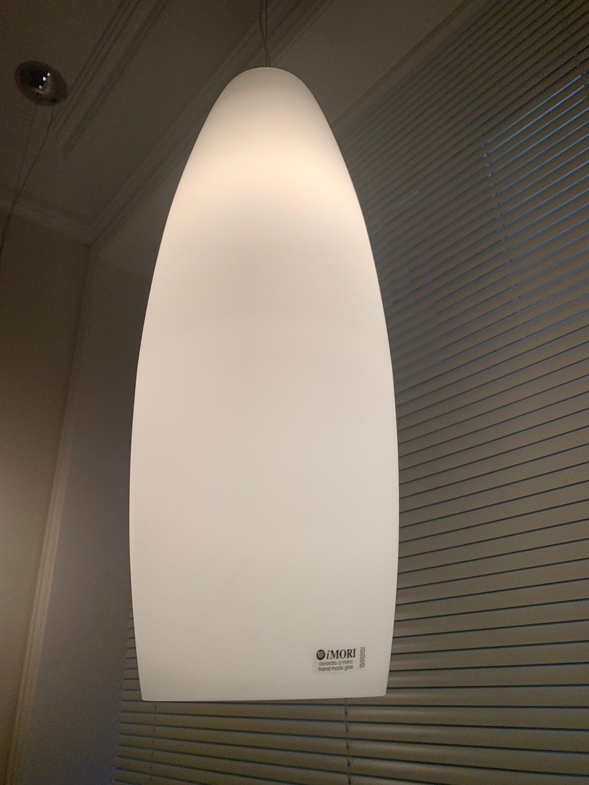 2 stk glass italiensk design lamper pendant fra RUGGIU 2 stk glass italiensk design lamper pendant fra RUGGIU