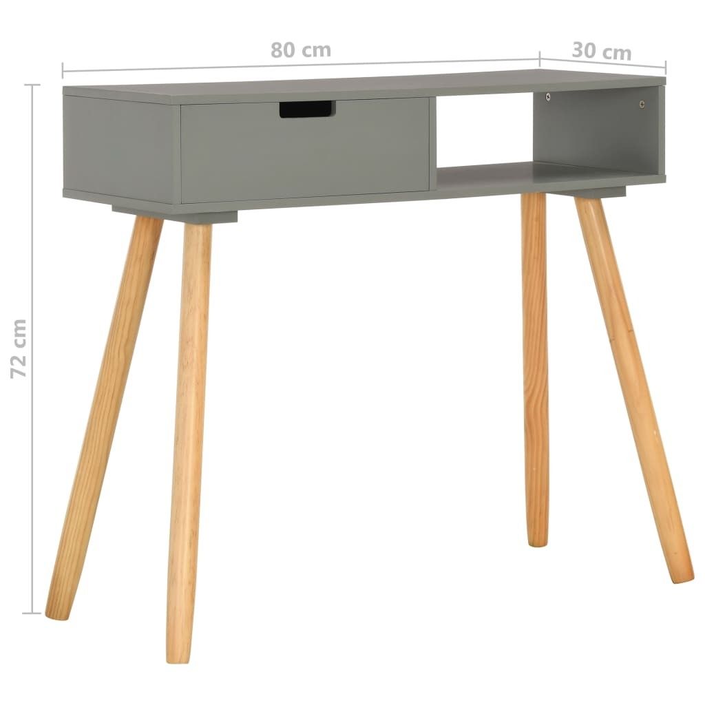 vidaXL Konsollbord grå 80x30x72 cm heltre furu (285218 Bolia Tabola spisebord 95x137,5 | FINN.no