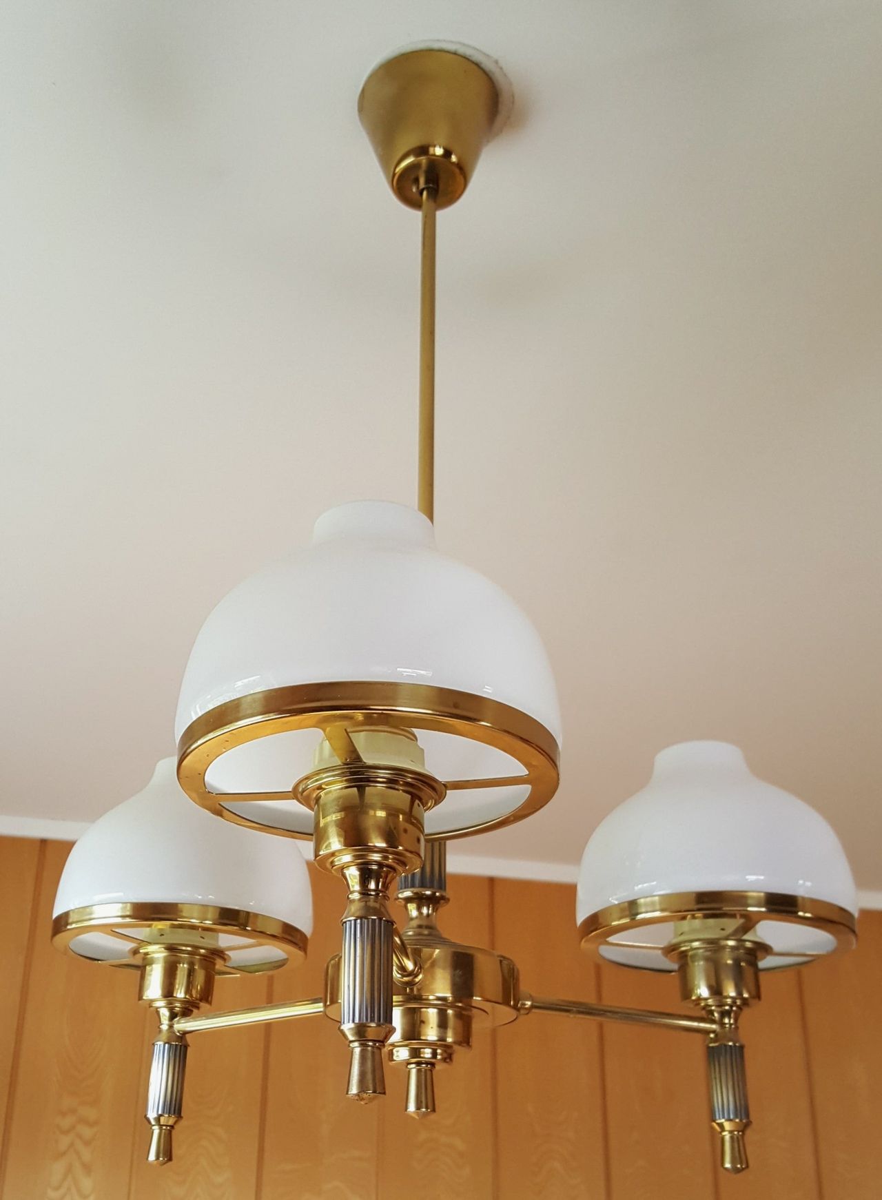 3 Armet messing taklampe | FINN.no 3 armet lampe