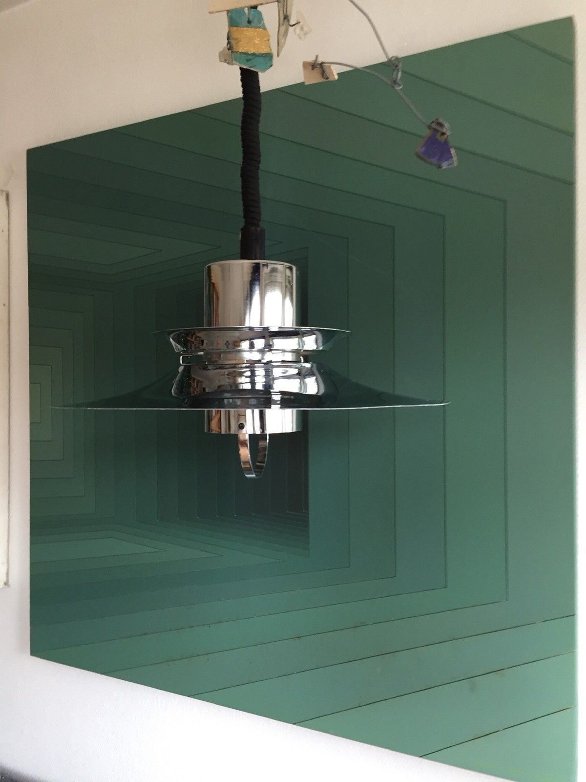 1800, Lyfa Dansk design 1970 retro stål taklampe 1800, Lyfa Dansk design 1970 retro stål taklampe
