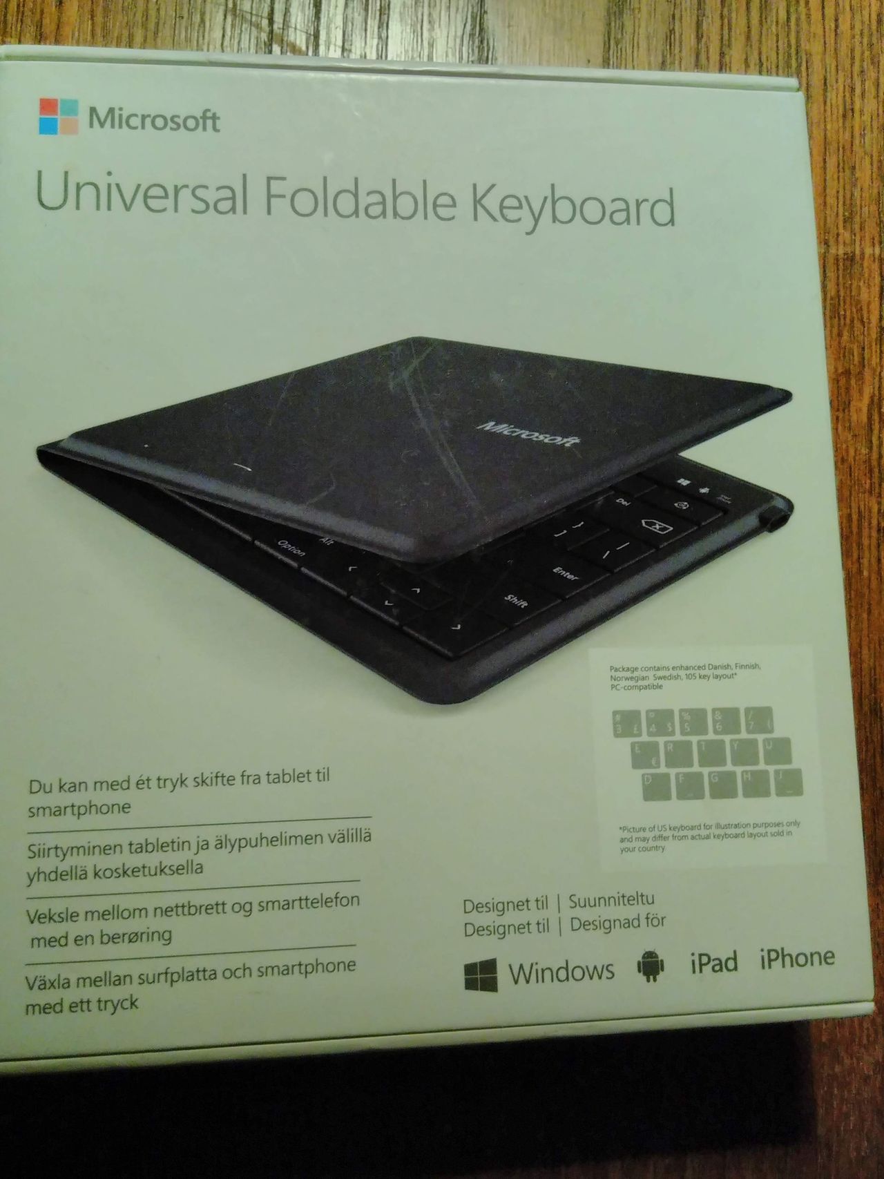 Microsoft universal foldable keyboard | FINN.no Microsoft Universal Foldable Bluetooth Keyboard | FINN.no