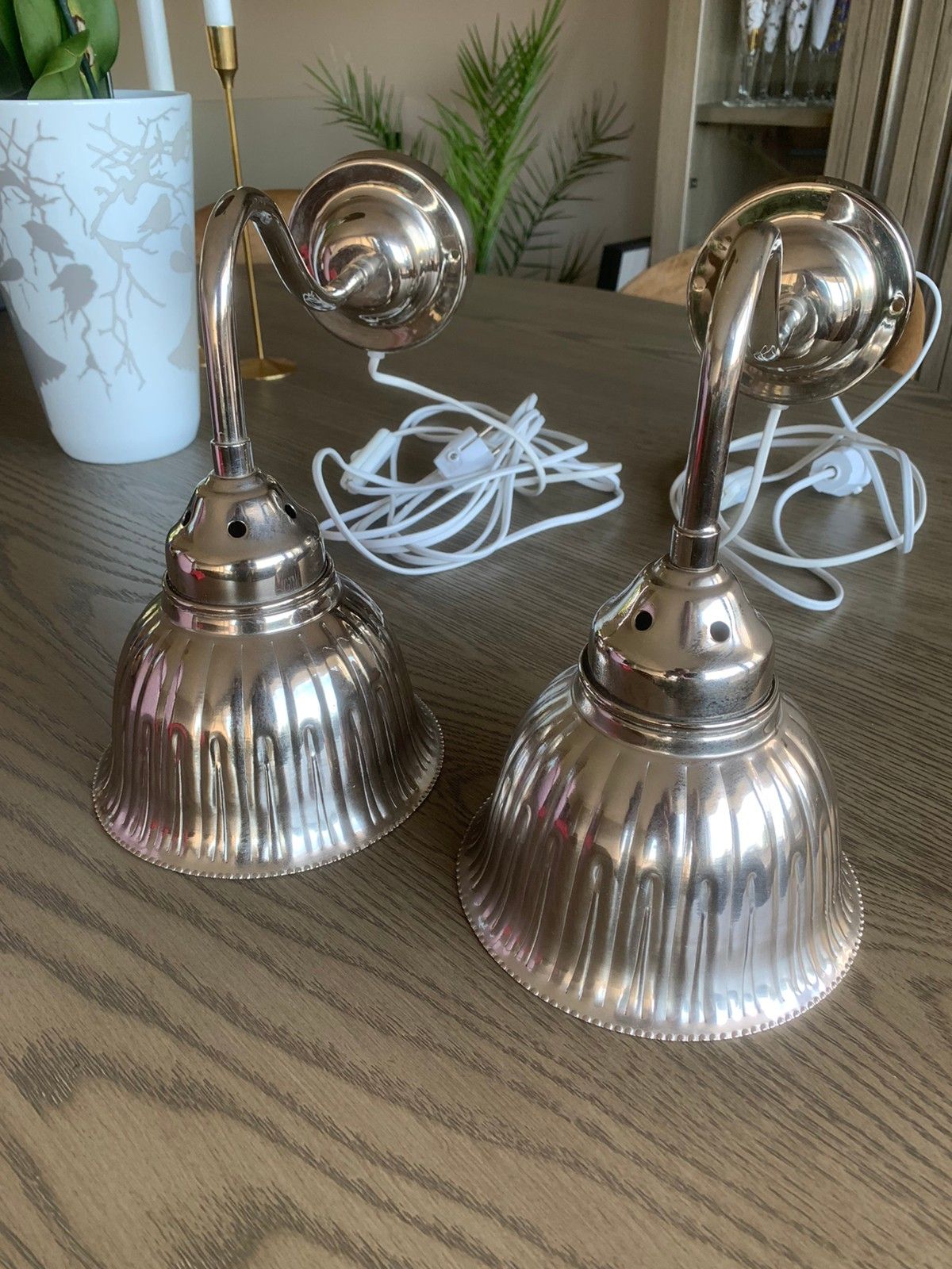 2 stk vegg lamper | FINN.no Fløistad lampe marmor | FINN.no