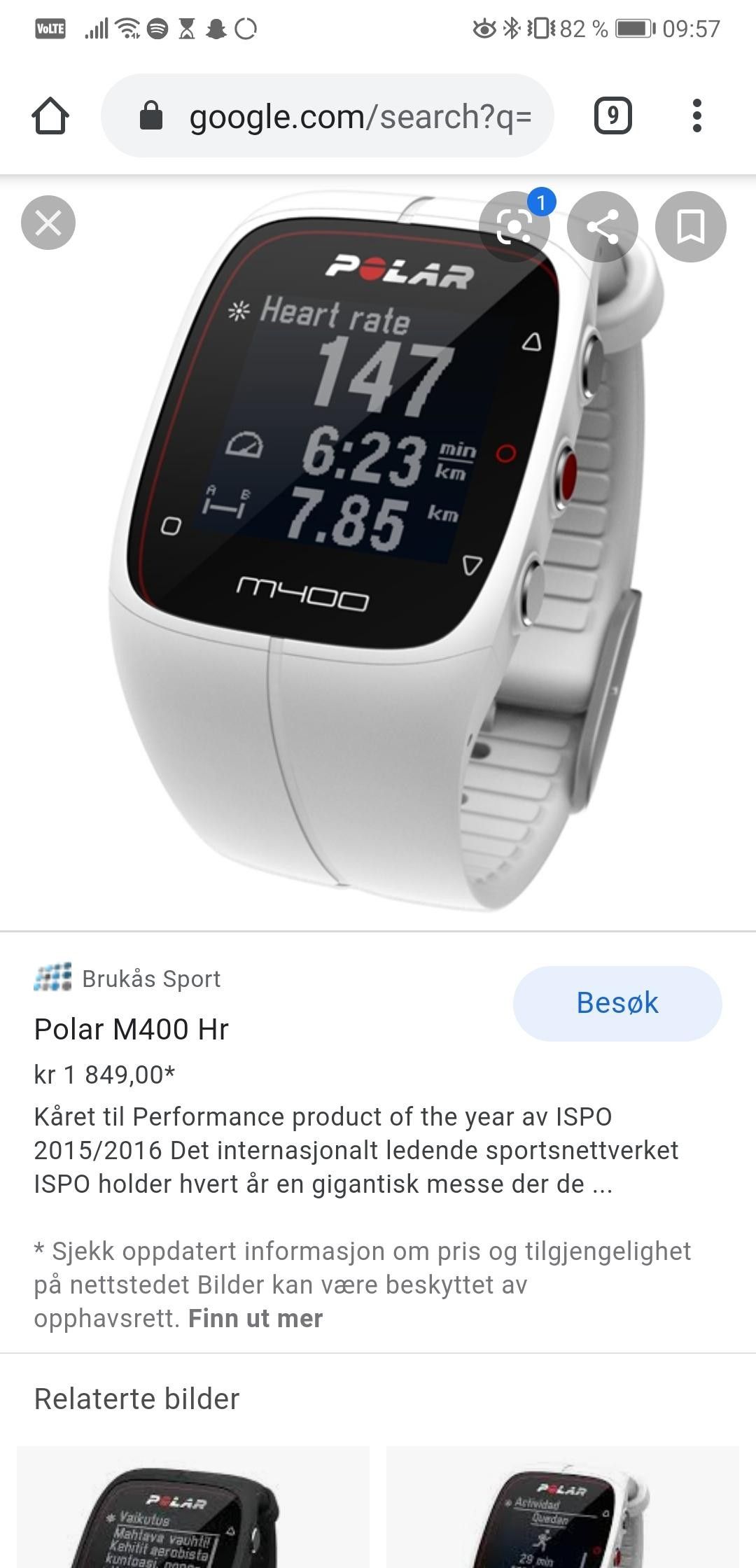 Selger M400 polar, blir ikke brukt. | FINN.no Brukås Sport. Polar M400 Hr