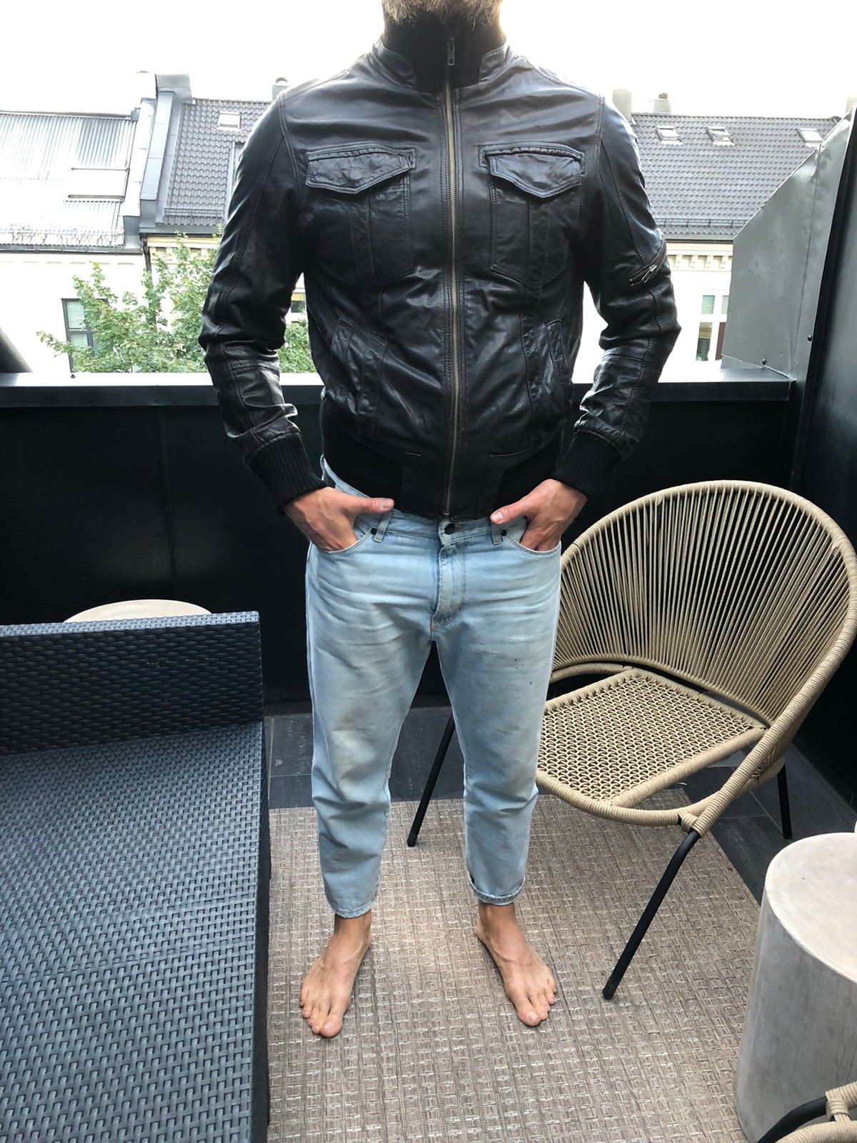 Retro skinnjakke fra Bruuns Bazaar | FINN.no Som ny Bruuns Bazaar skinnjakke selges | FINN.no