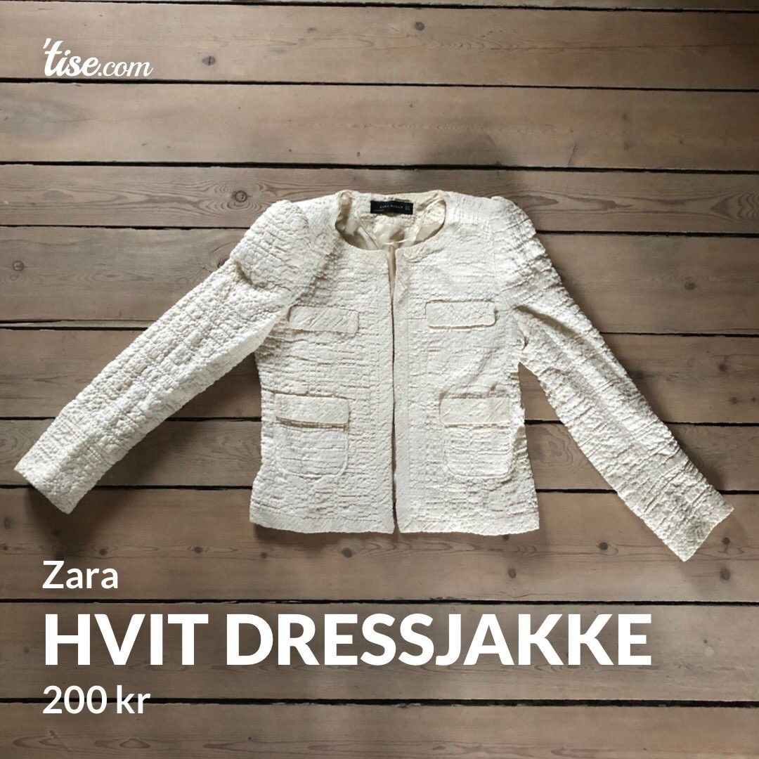 Hvit dressjakke fra Zara | FINN.no Hvit jakke fra Bik Bok | FINN.no