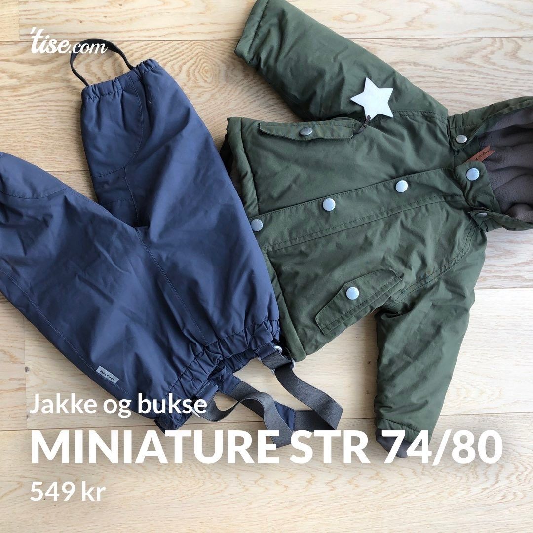 Str 7480 MiniATure vinterjakke og bukse | FINN.no MiniAture vinterjakke str 74 | FINN.no