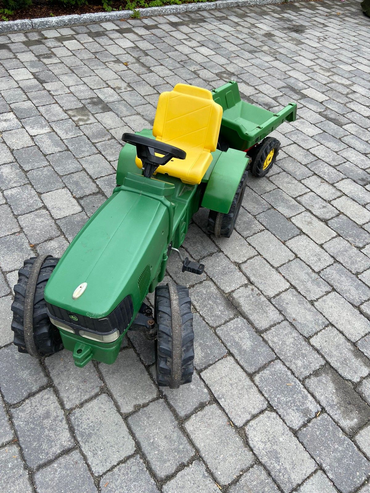 John Deere leketraktor med vogn i fin tilstand | FINN.no Leketraktor til salgs. | FINN.no