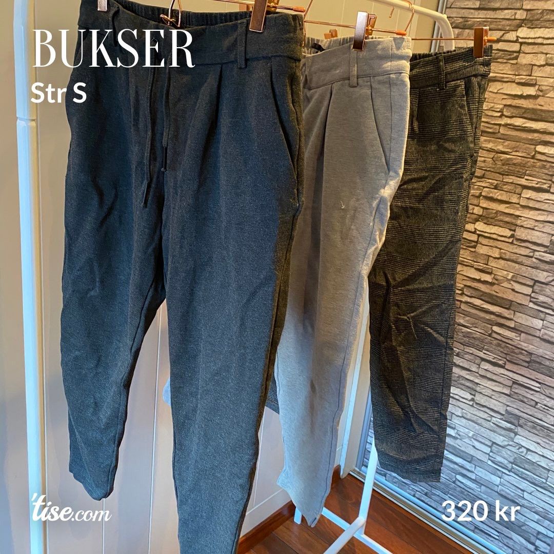 Strikk bukser | FINN.no Bukse str. S med strikk i livet | FINN.no