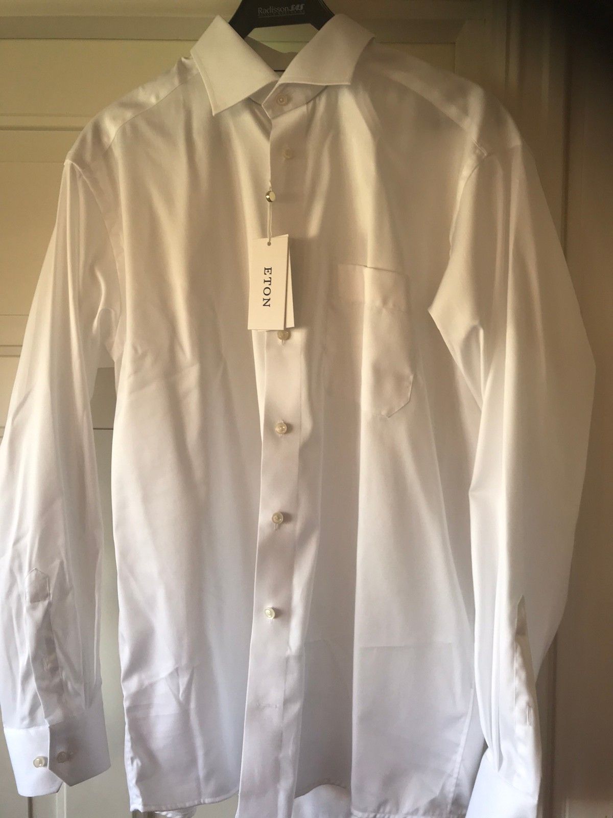 Eton hvit skjorte, Classic str 42 | FINN.no Eton slim fit skjorte størrelse medium | FINN.no