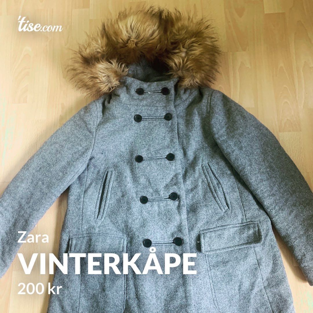 Nydelig vinterkåpe fra Zara | FINN.no Vinterkåpe fra Zara | FINN.no