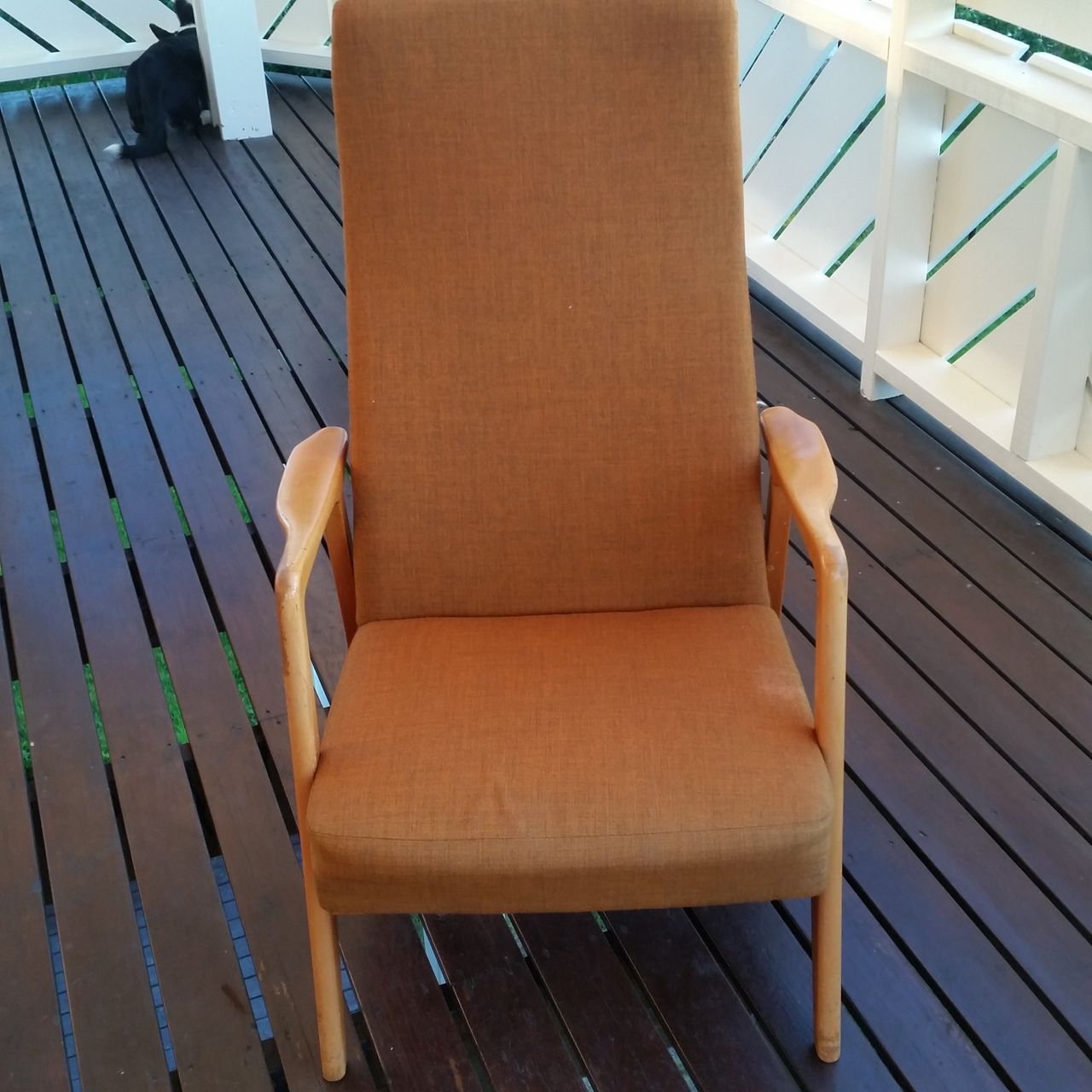 Retro lenestol Rock siesta med regulerbar fothviler fra Retro lenestol Rock siesta med regulerbar fothviler fra