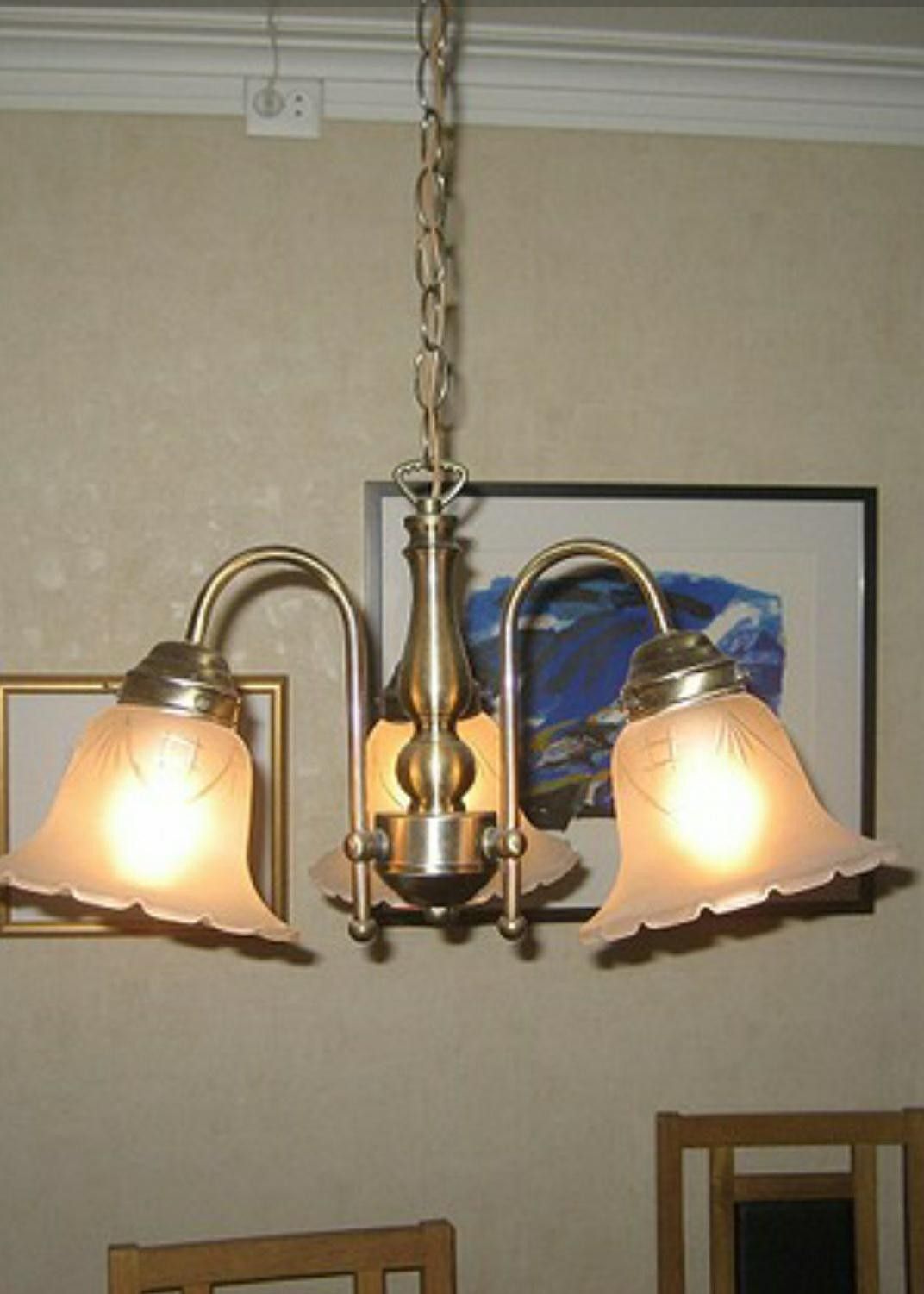 Flott taklampe | FINN.no 3 Armet messing taklampe | FINN.no