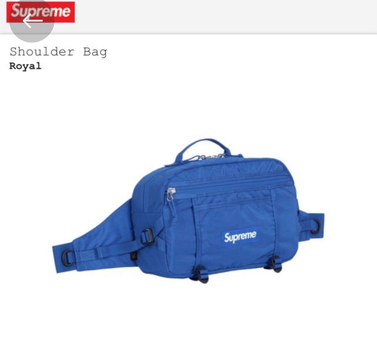 Shoulder bag hot sale supreme ss16