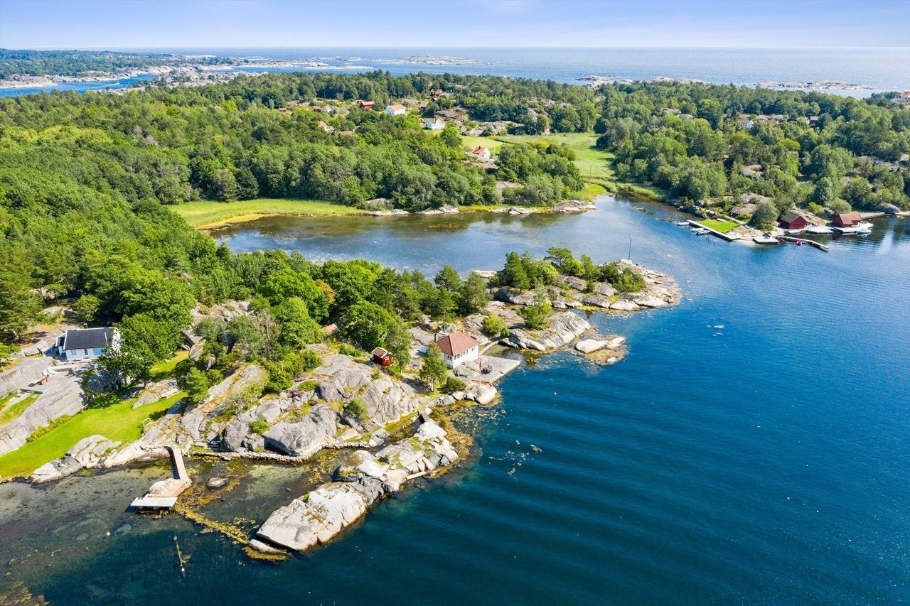 Oversiktsbilde bukt Ågerøya. Galleribilde
