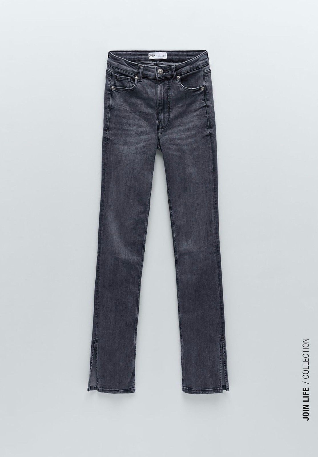 Utsolgt og populær jeans fra Zara med splitt med tags Bukse fra Zara | FINN.no