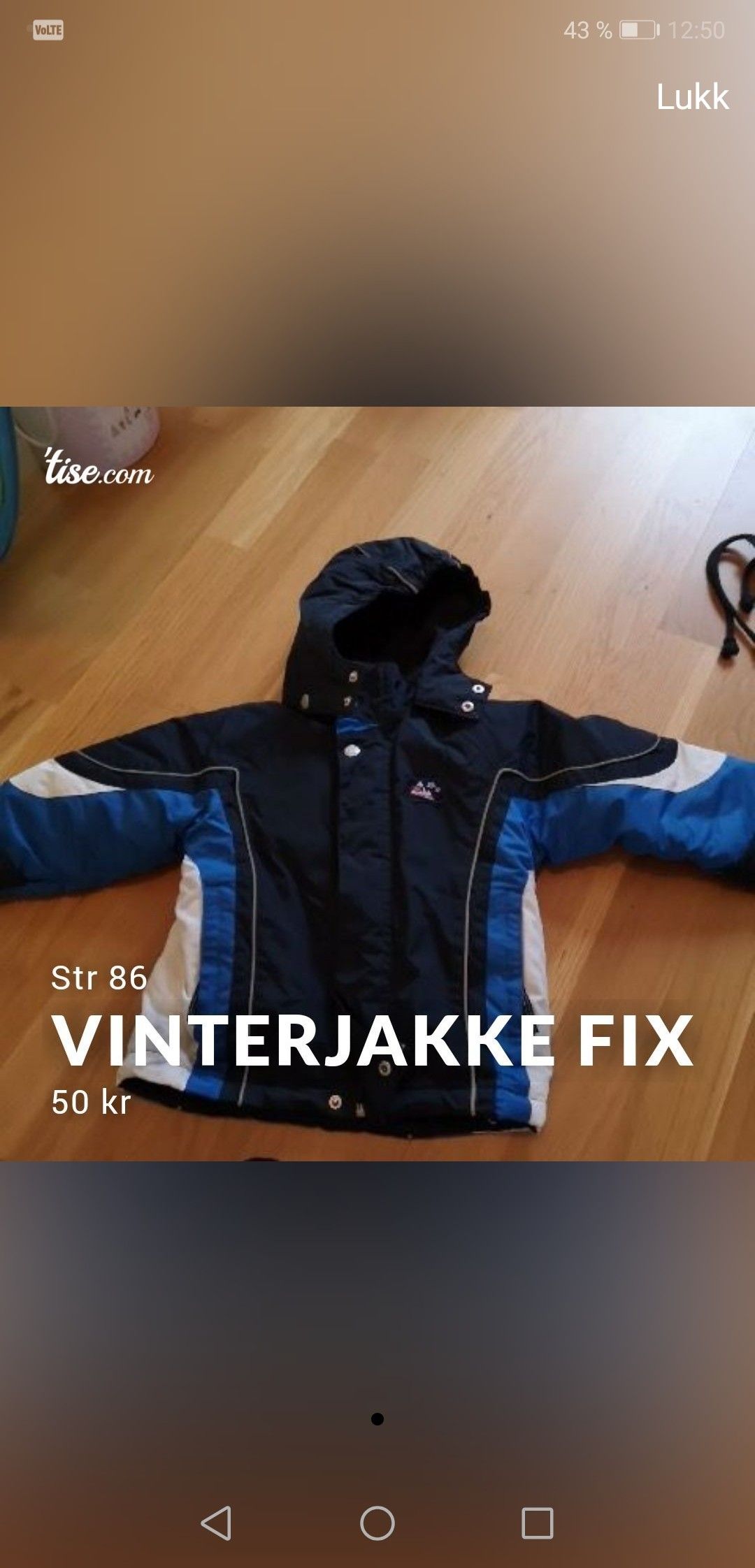 Fix vinterjakke til gutt str 86 | FINN.no Vinterjakke gutt str 86 | FINN.no