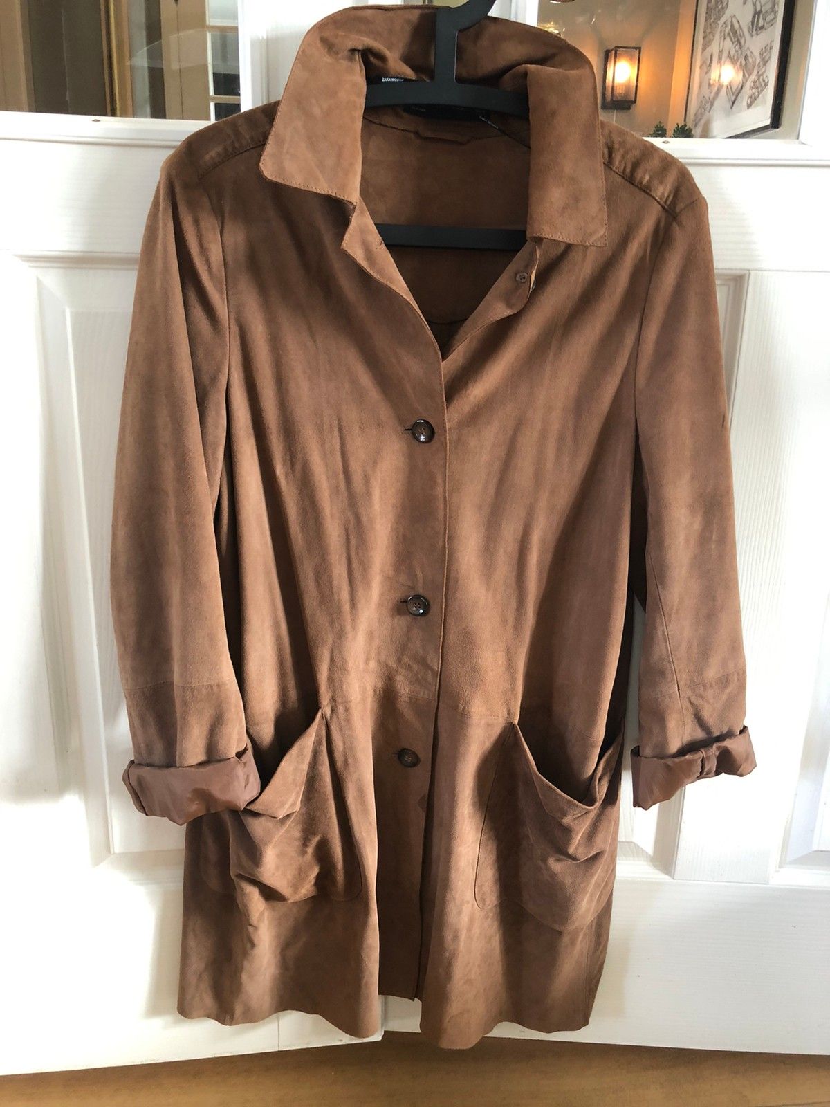 Herlig brun skinnjakke fra Zara Woman. | FINN.no Zara woman jakke | FINN.no