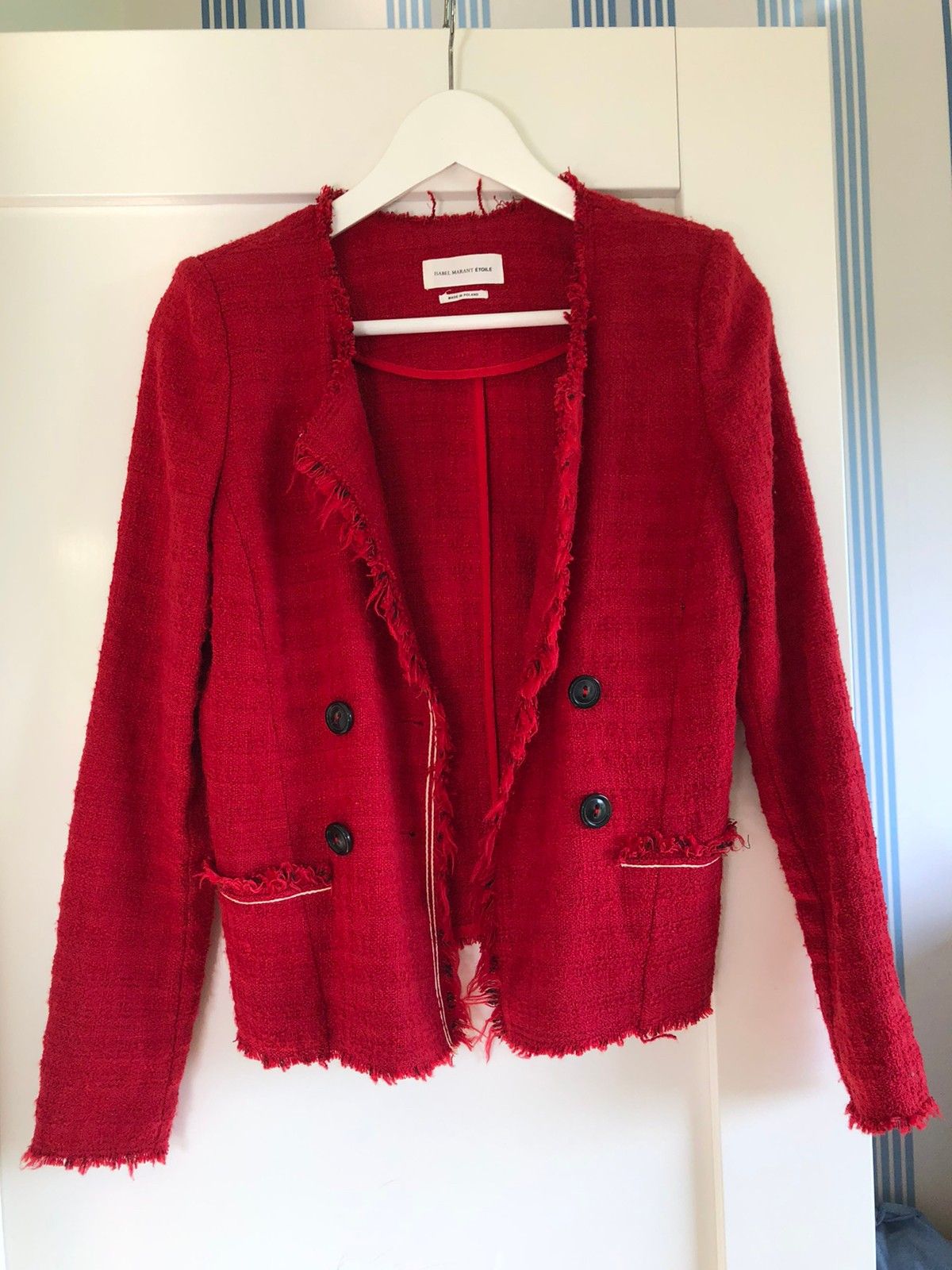 Isabel Marant jakke blazer | FINN.no Skinnjakke Rød blazer | Velouria Vintage