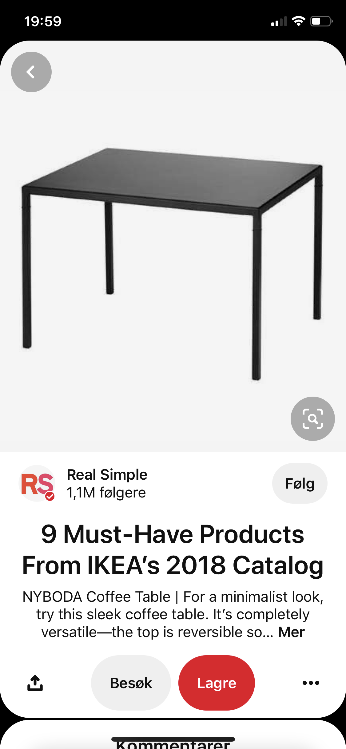 Bord | FINN.no Settbord og avlastingsbord, Havstad, IKEA. Selges samlet