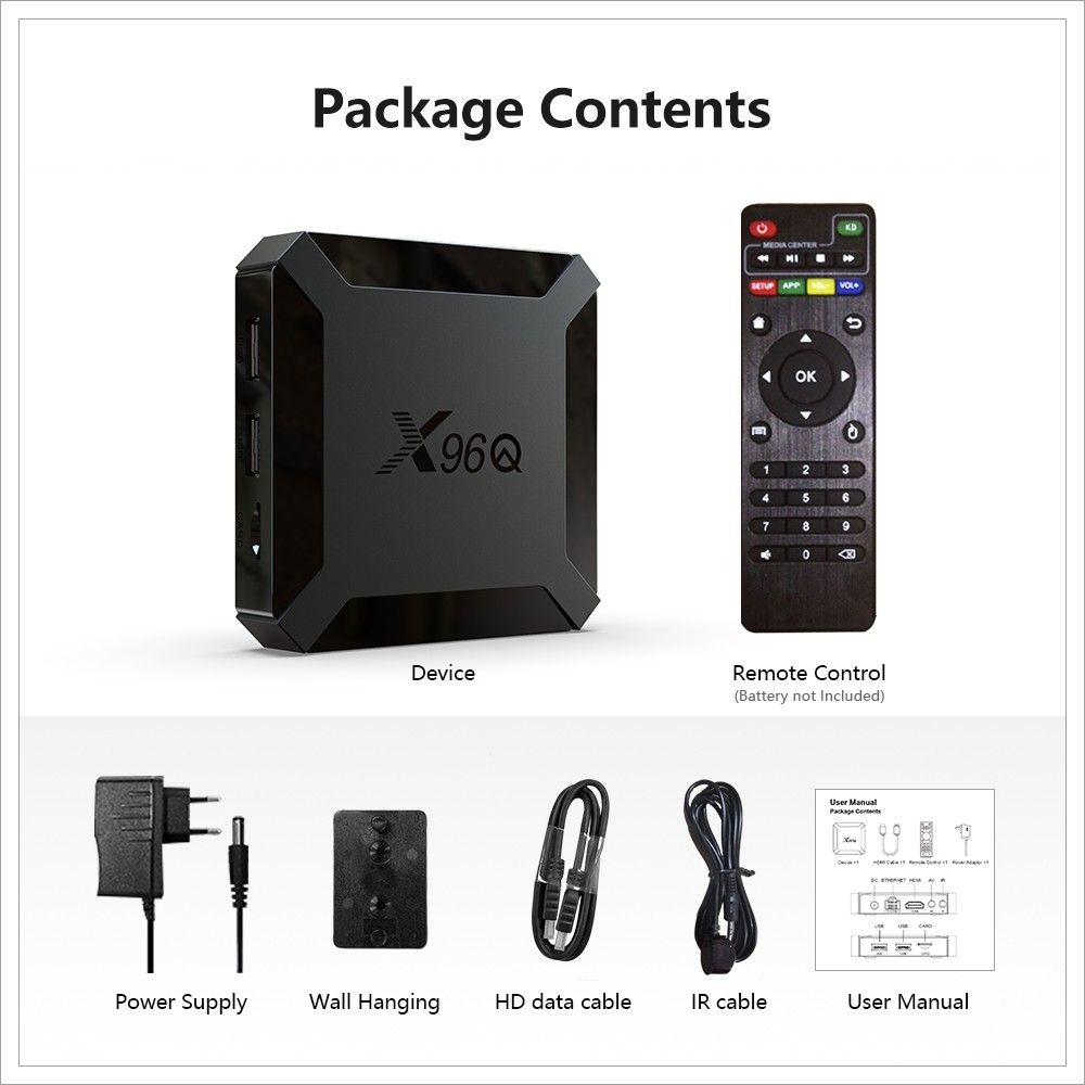 Pendoo X96Q Decoder with Remote Control