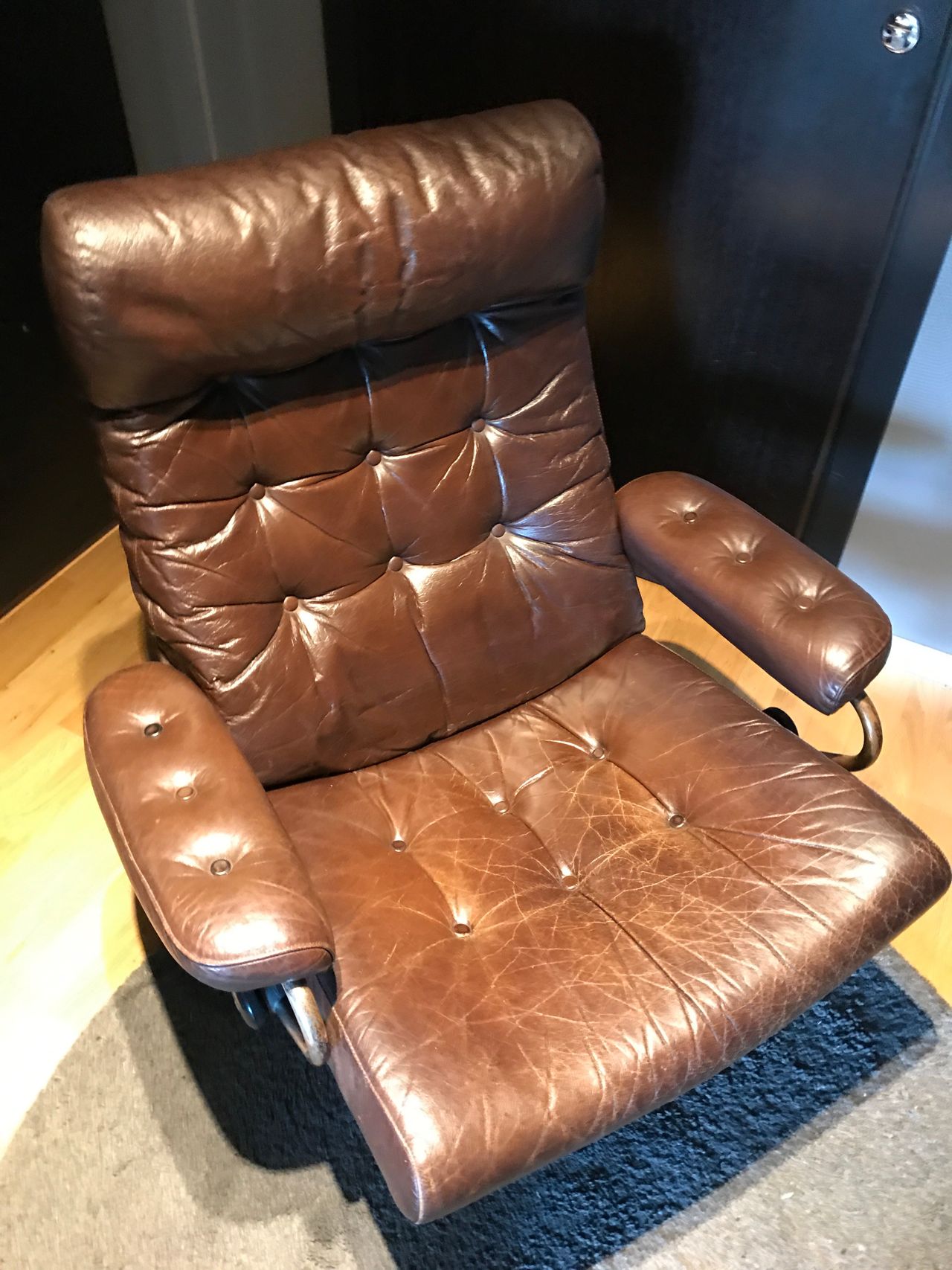 Retro Ekornes Stressless original i god stand fra tidlig 70 Retro Ekornes Stressless original i god stand fra tidlig 70