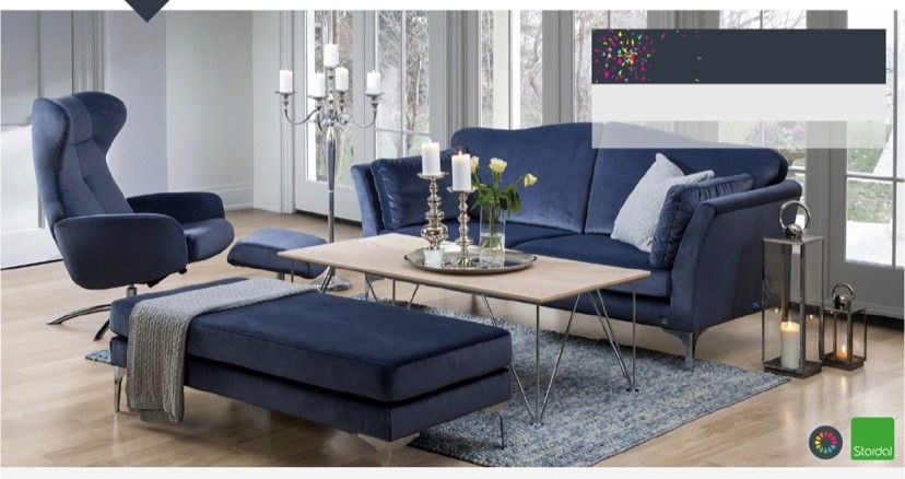 Sofa m puff fra Kjøpe, selge og utveksle annonser finn den Print Din Stordal stol 14 › Stoler › Fagmøbler