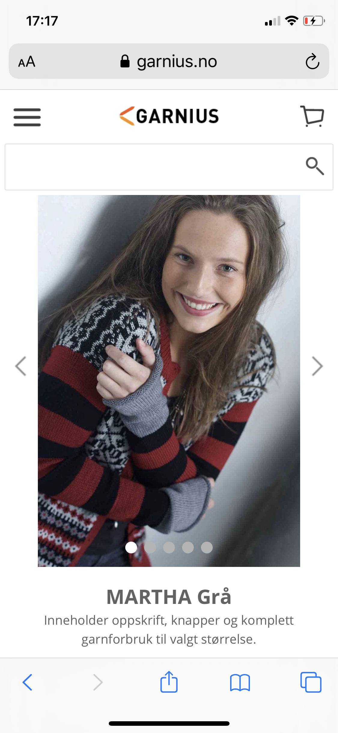Nystrikket kofte, modell Martha fra garnius, til dame str 36 Mønster til Nancy Genseren Kofta | Knitting women sweater