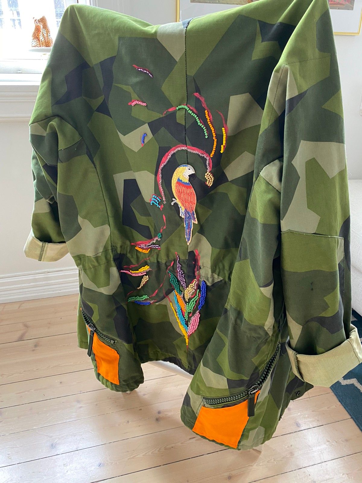Vintage armyjakke mdekor | FINN.no Army Jakke Rød camo (2) | Velouria Vintage