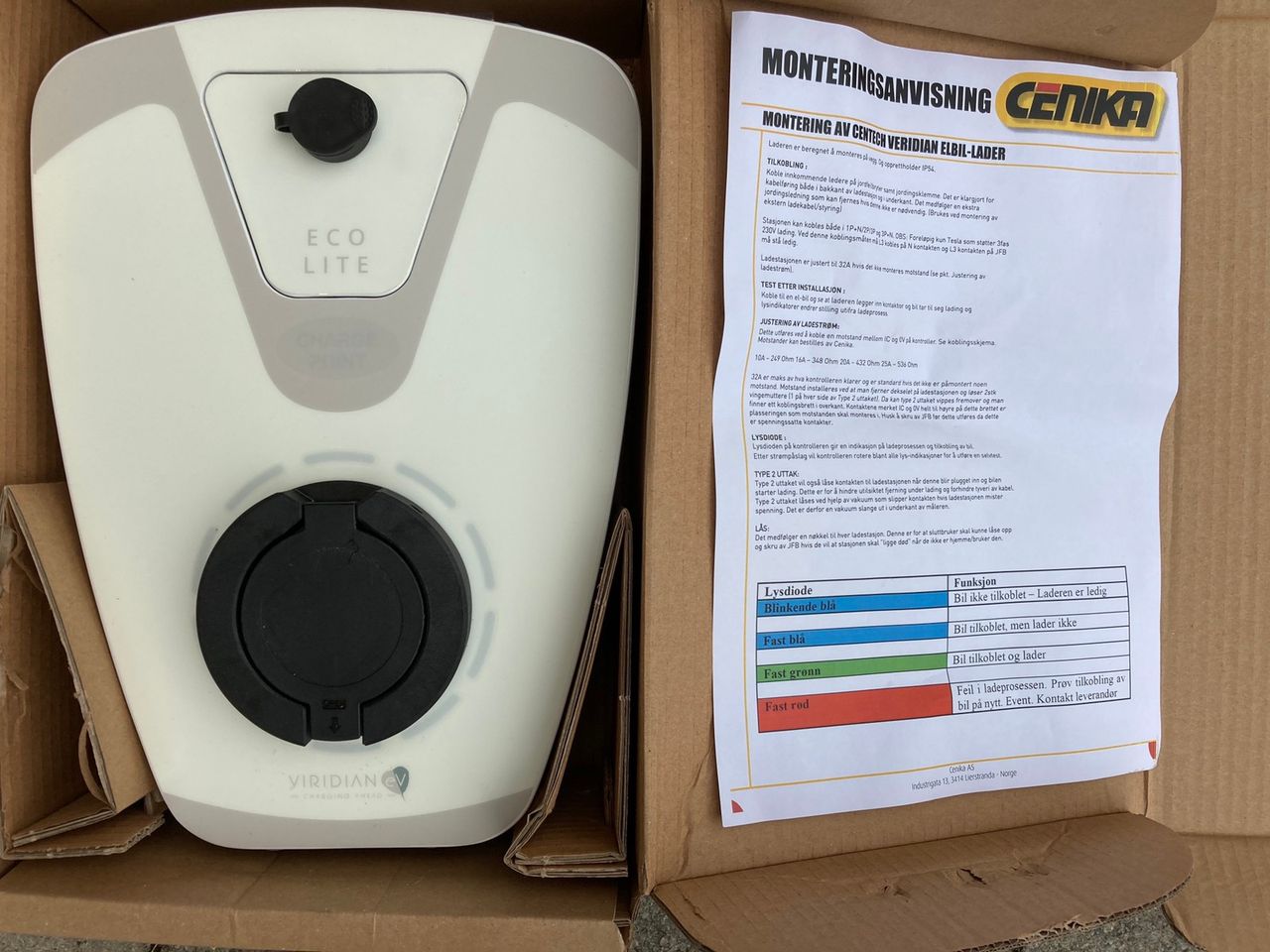 Elbillader Ecolite 13P+N 10 32A type 2 ukabel | FINN.no Elbillader Ecolite 13+N 10 32A T2 uttak | Elektroimportøren AS